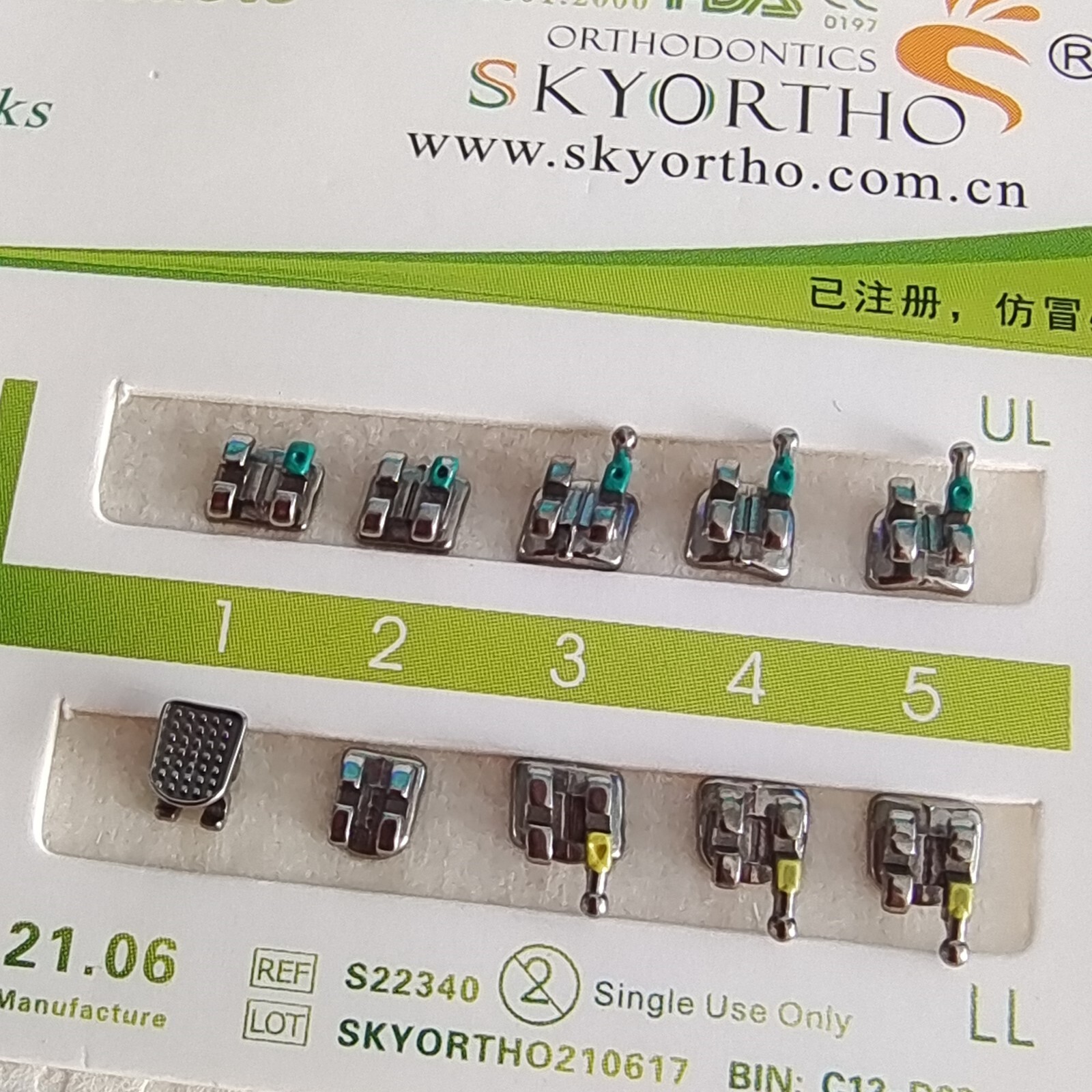 20pc/Kit Dental Orthodontic Bracket Braces Teeth Alignment Straightening Roth