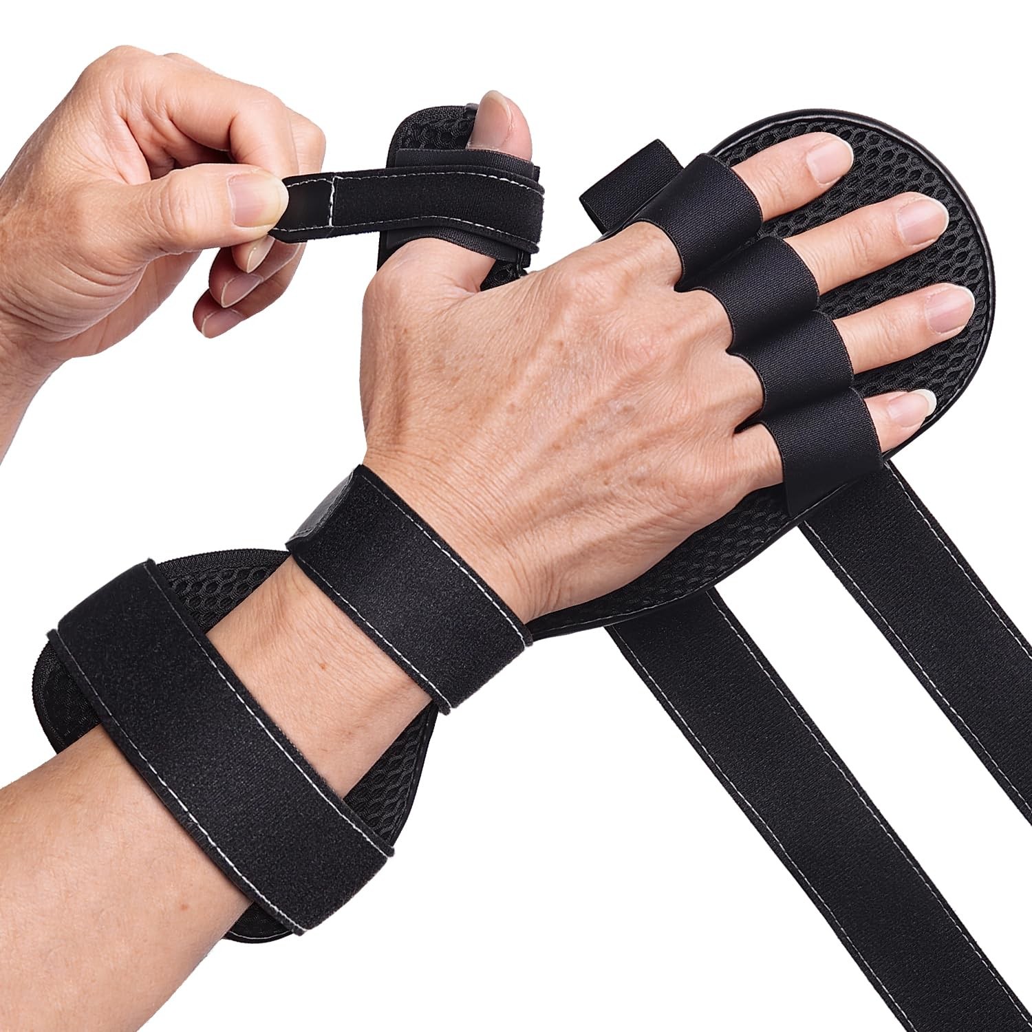 Drfinger Stroke Hand Brace Splint For Straightening Fingers 5 Fingers Resting
