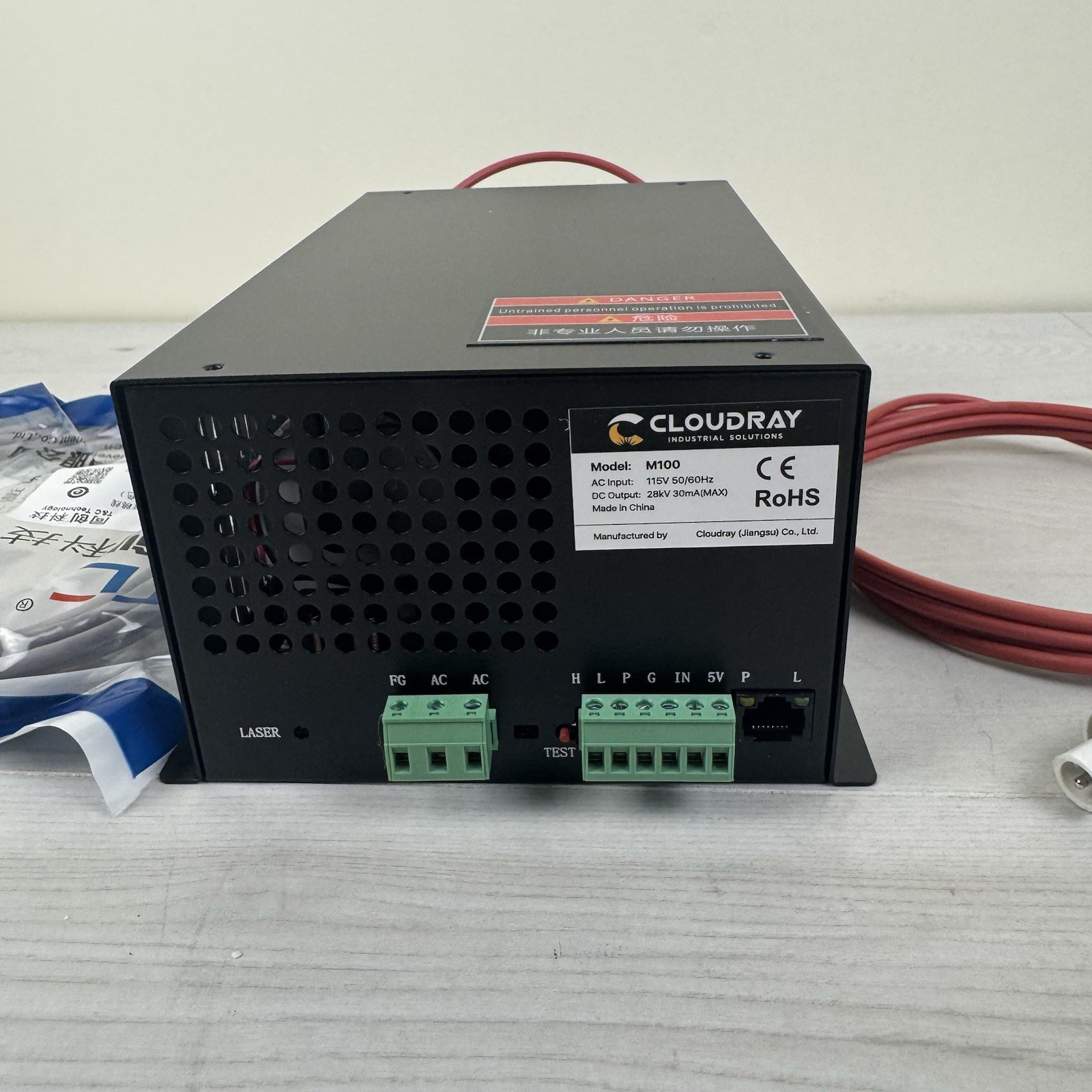 Cloudray 100 Watt Laser Power Supply 110V for 80-100W Laser Tube Laser…