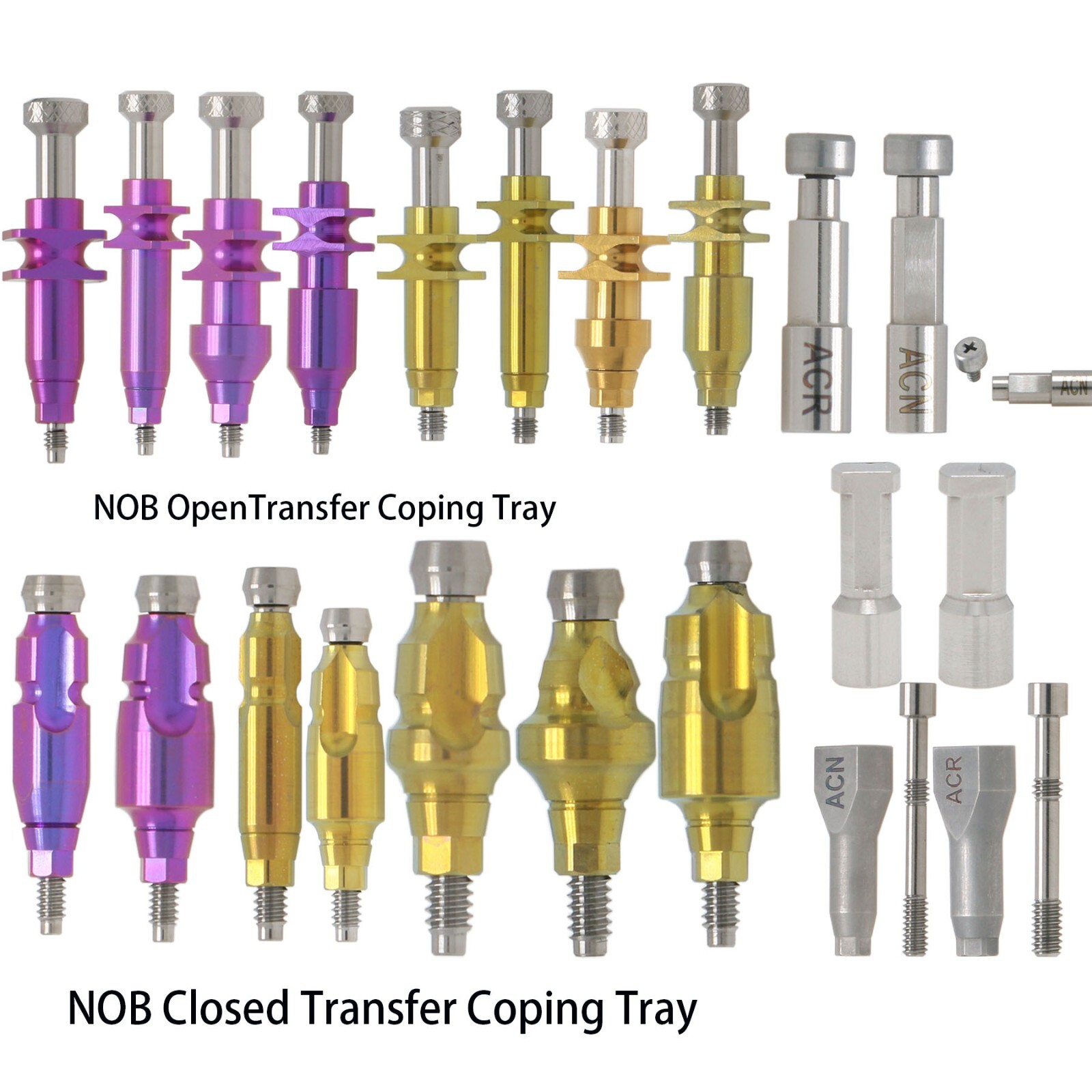 Healing Locator Abutments Open/Closed Tray Torque Wrench Fit Nobel Conical NP/RP