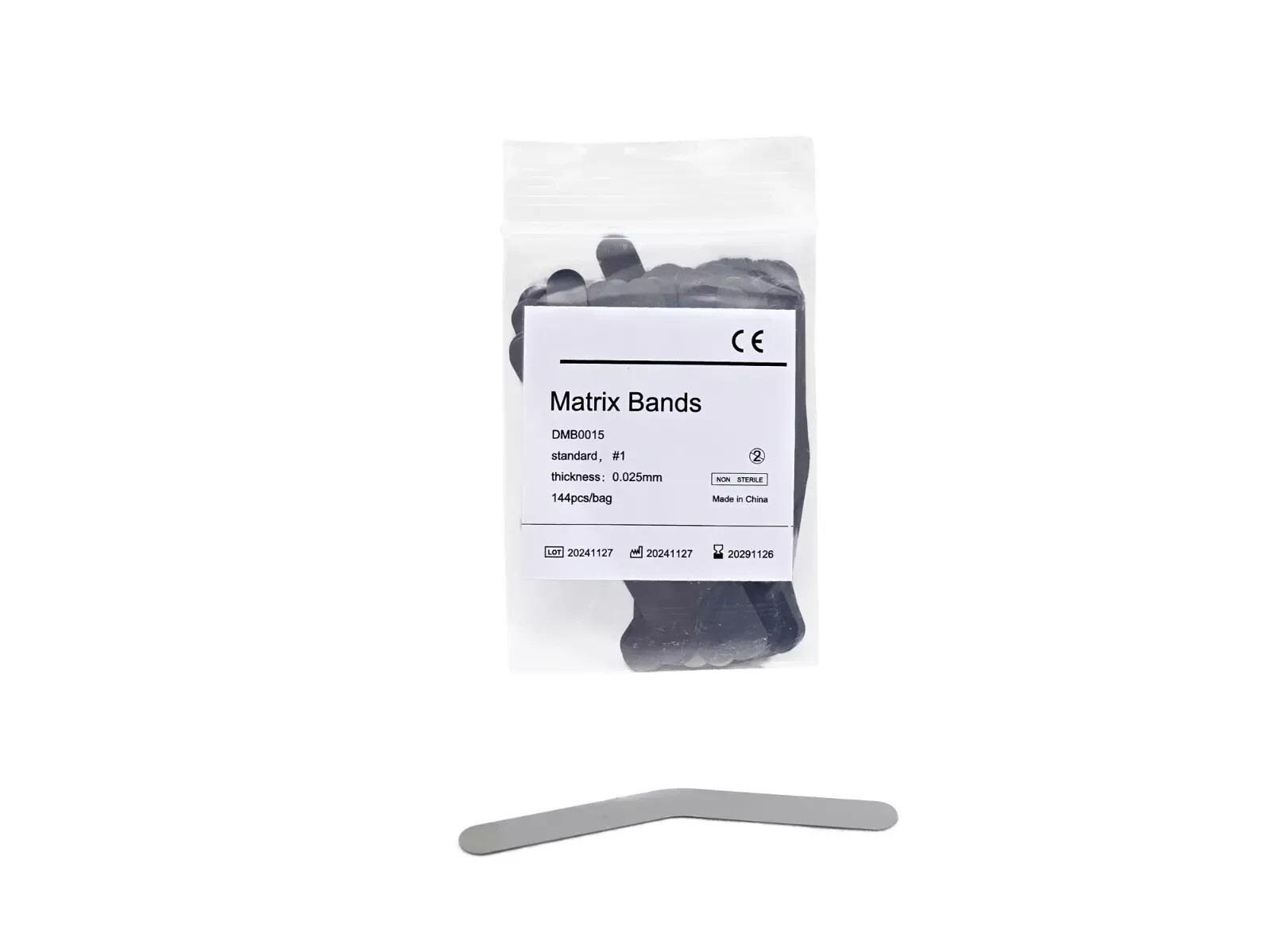 REDLAND TOFFLEMIRE TYPE Dental STAINLESS STEEL MATRIX BANDS 144/PACK