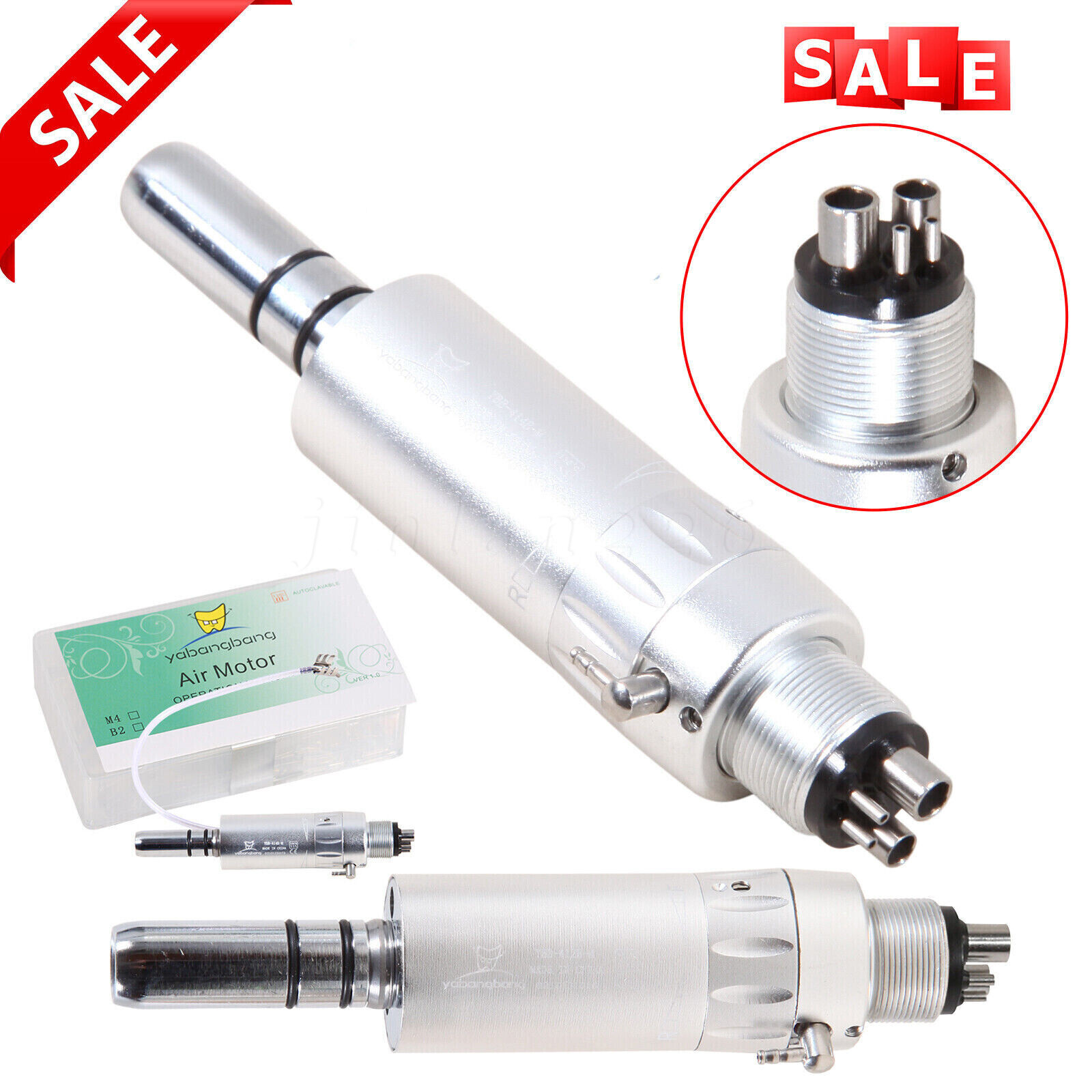 NSK Style Dental E-type Air Motor 4 Holes Slow/Low Speed Handpiece Yabang EX203C