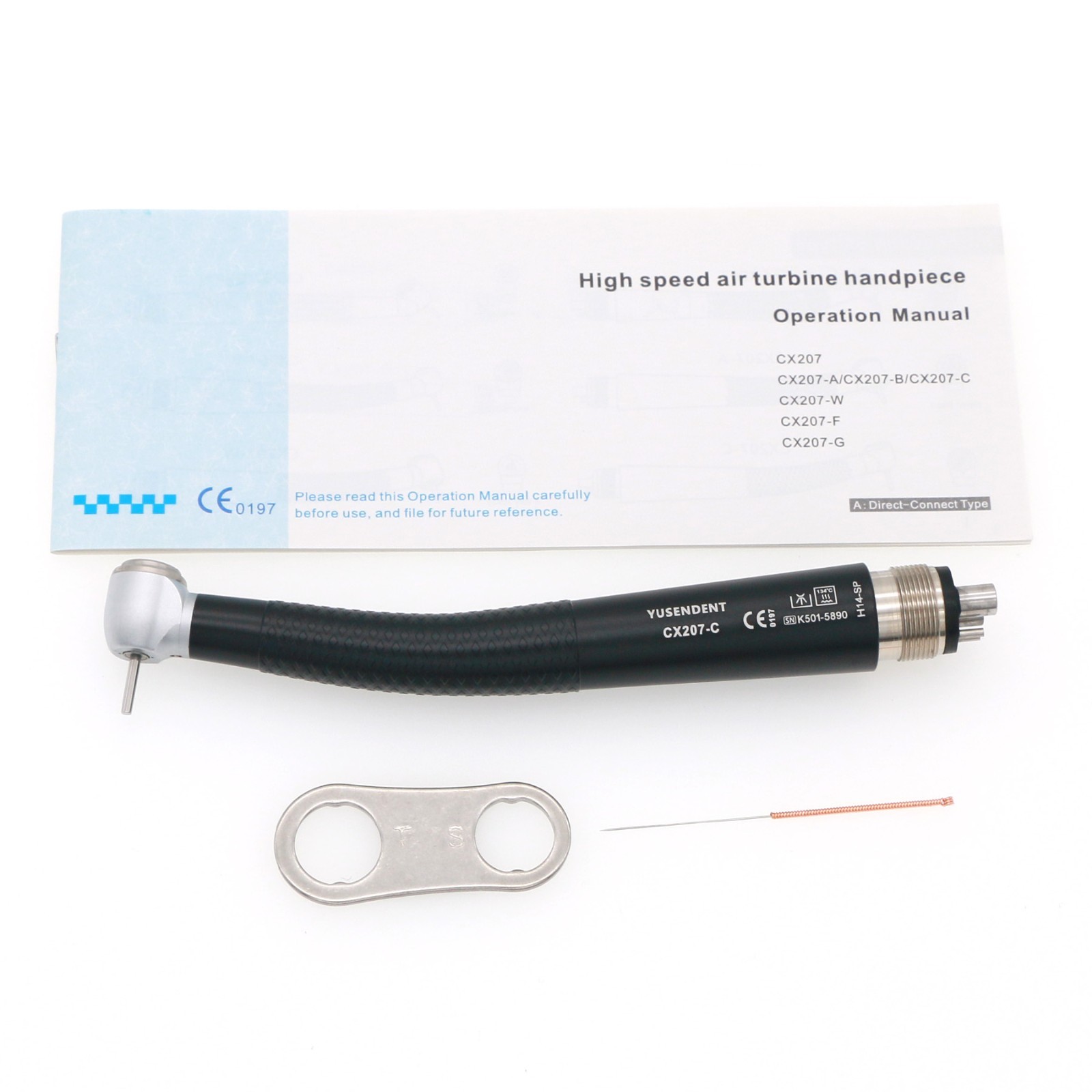 US COXO Dental High Speed 4 Hole Air Turbine Anti-retraction Colorful Handpiece