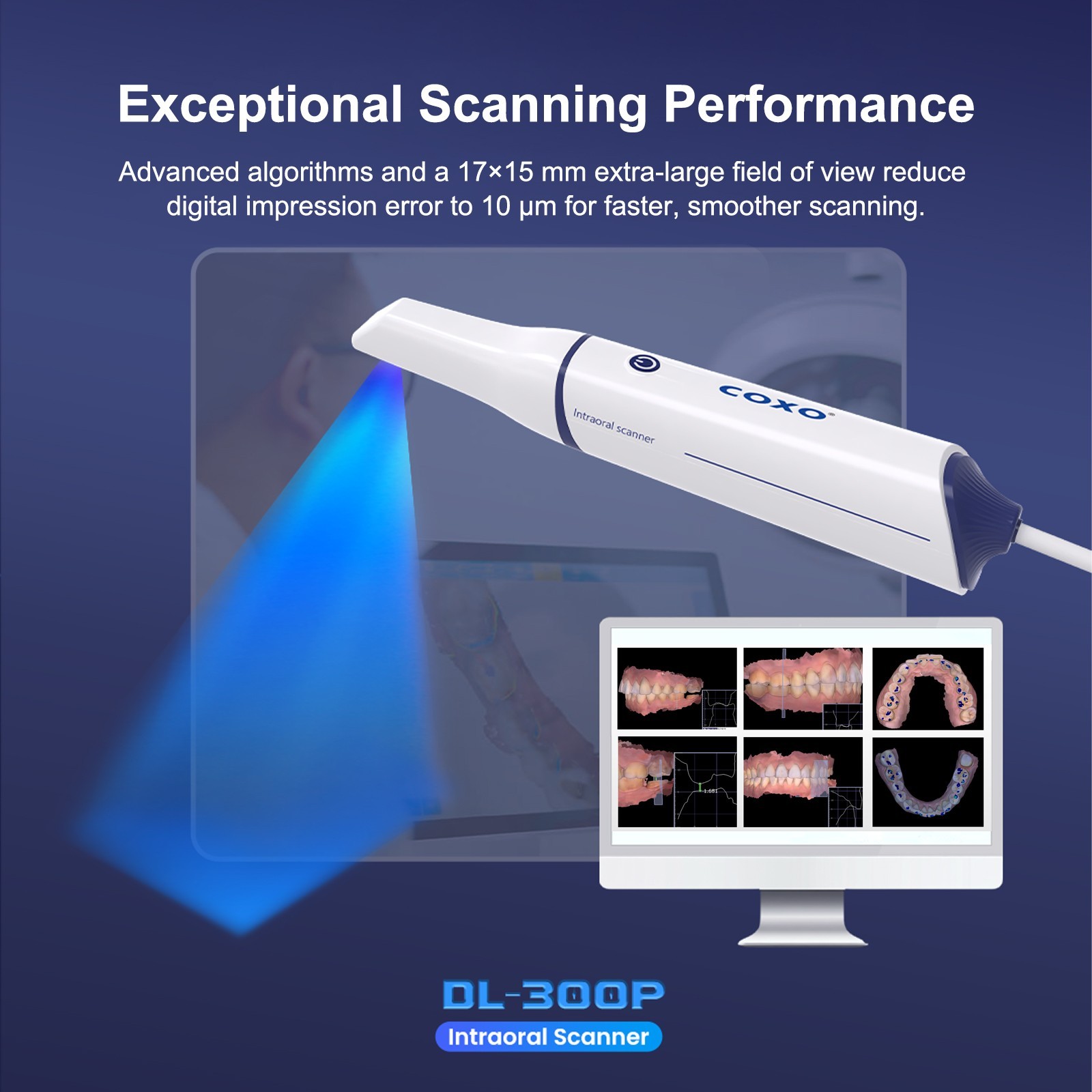 DL-300P COXO Intraoral Scanner Dental Intra-oral Scanning Faster Lighter