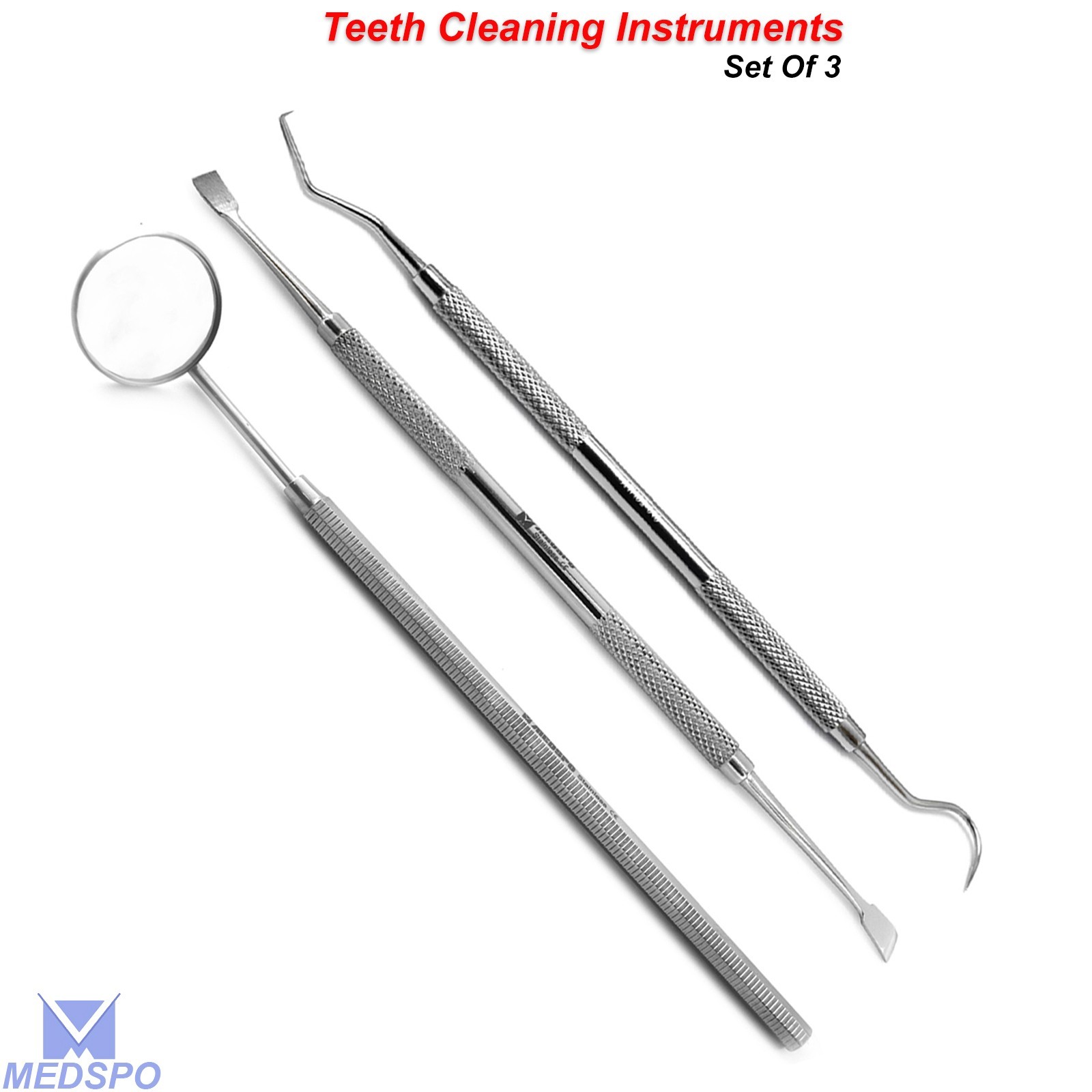 Dental Teeth Cleaning Oral Hygiene Tartar Plaque Remover Tooth Scraper Tools Kit