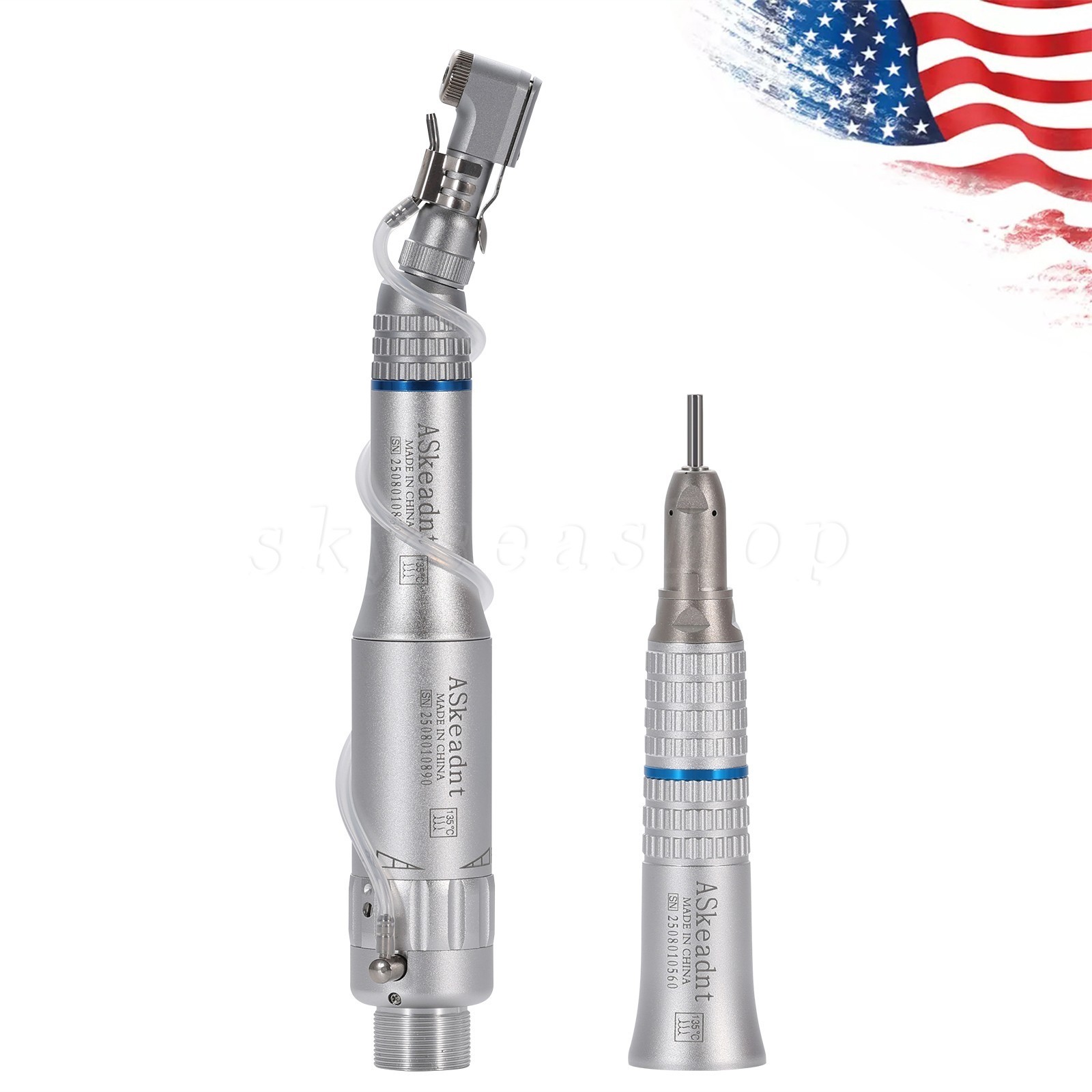 NSK Style Dental Slow/Low Speed Handpiece Straight Contra Angle Air Motor 4/2H M