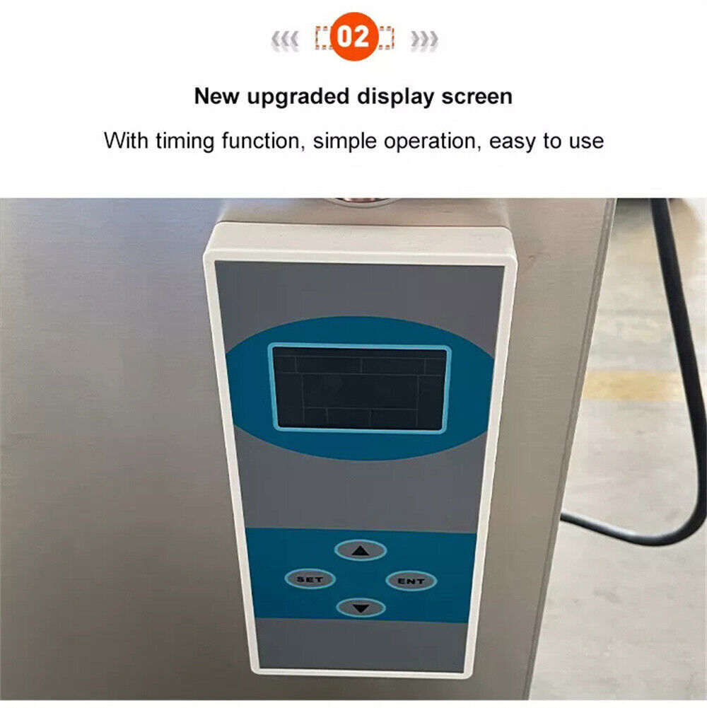 35/50/75/100L High Pressure Sterilizer Vertical Autoclave LED 105-134°C Display