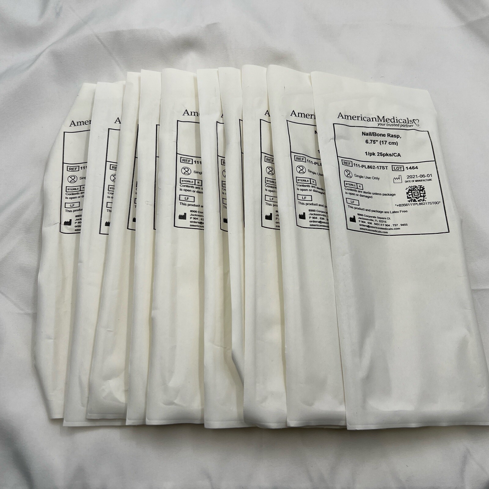 steriSTAT® Sterile Disposable Nail/Bone Rasp – 17 cm 6.75” *LOT of 10*