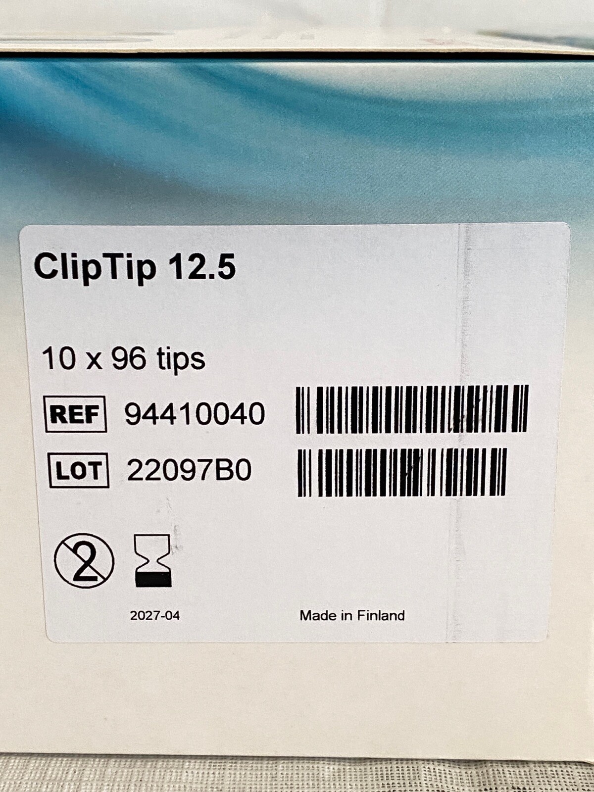 (1920) THERMO 12.5uL ClipTip Pipette Tips PCR Ready Pink 20x 96/Rack 94410040