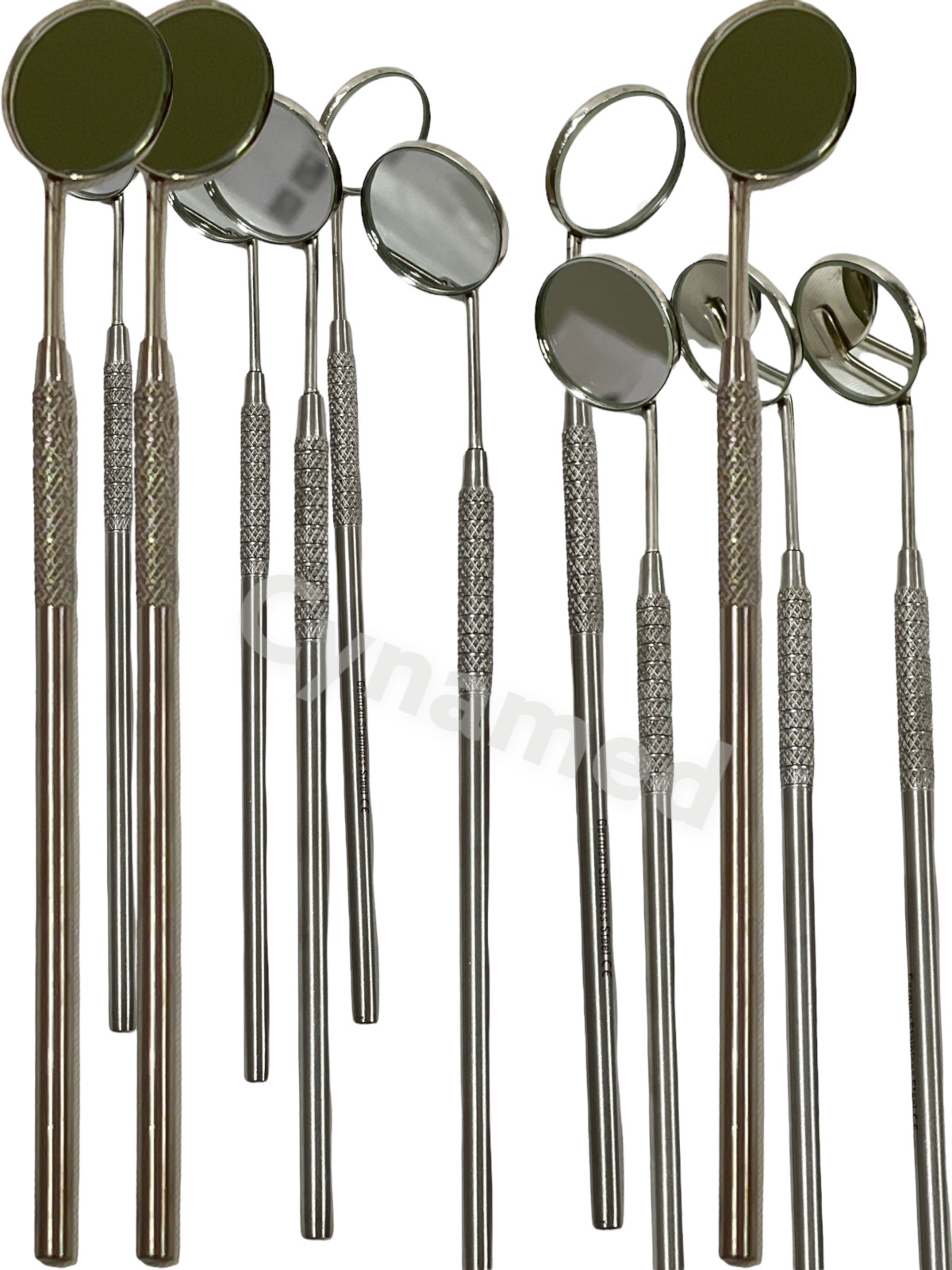 Premium 12 Pcs Dental Mouth MIRROR #5 With HANDLE Dental Instruments