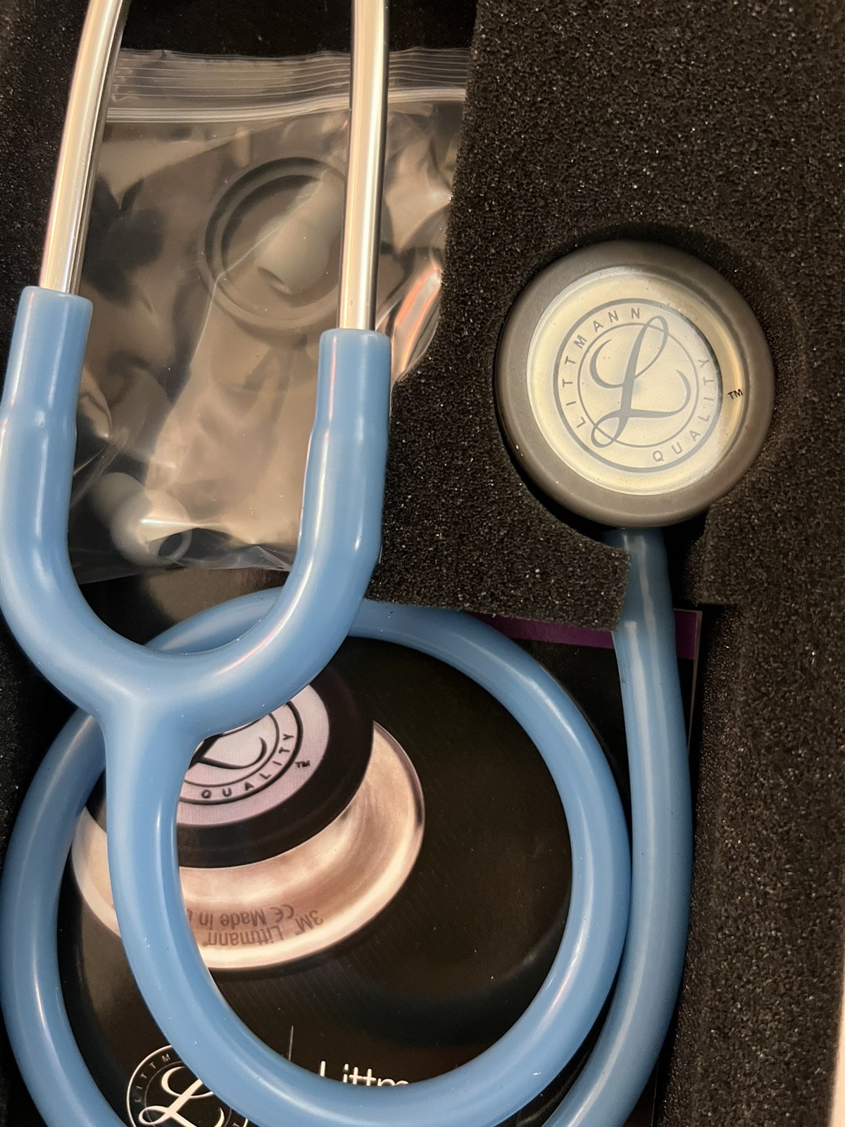 Teal Blue Classic III Monitoring Stethoscope High Quality Free Shipping