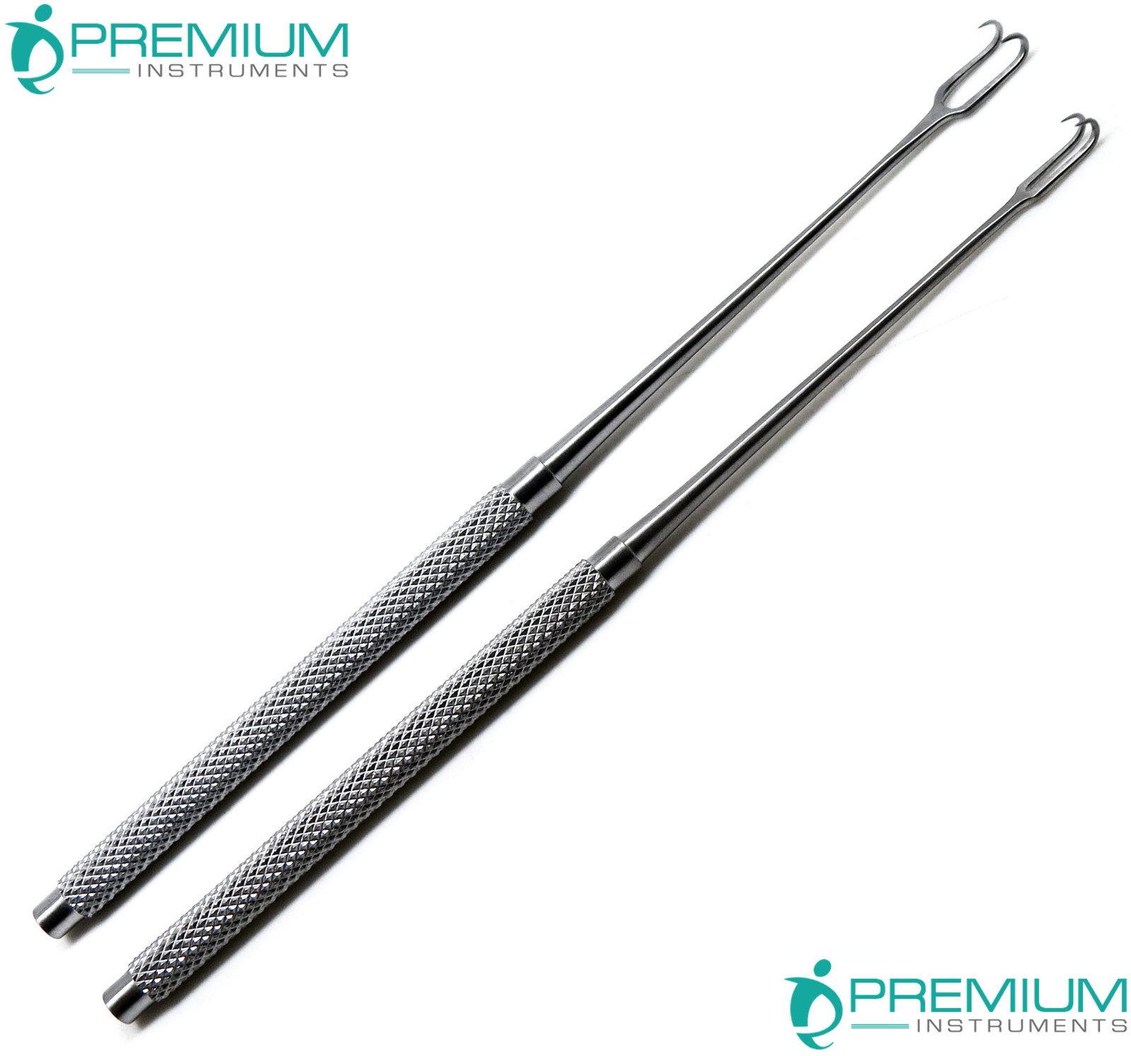 Retractor Joseph Skin Hook 6.25″ Double Sharp Prongs 2mm & 5mm 2 Pcs Instruments
