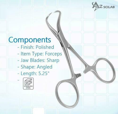 3 Pcs Backhaus Towel Clamp forceps 5.25″ Surgical Medical O.R Grade Instruments