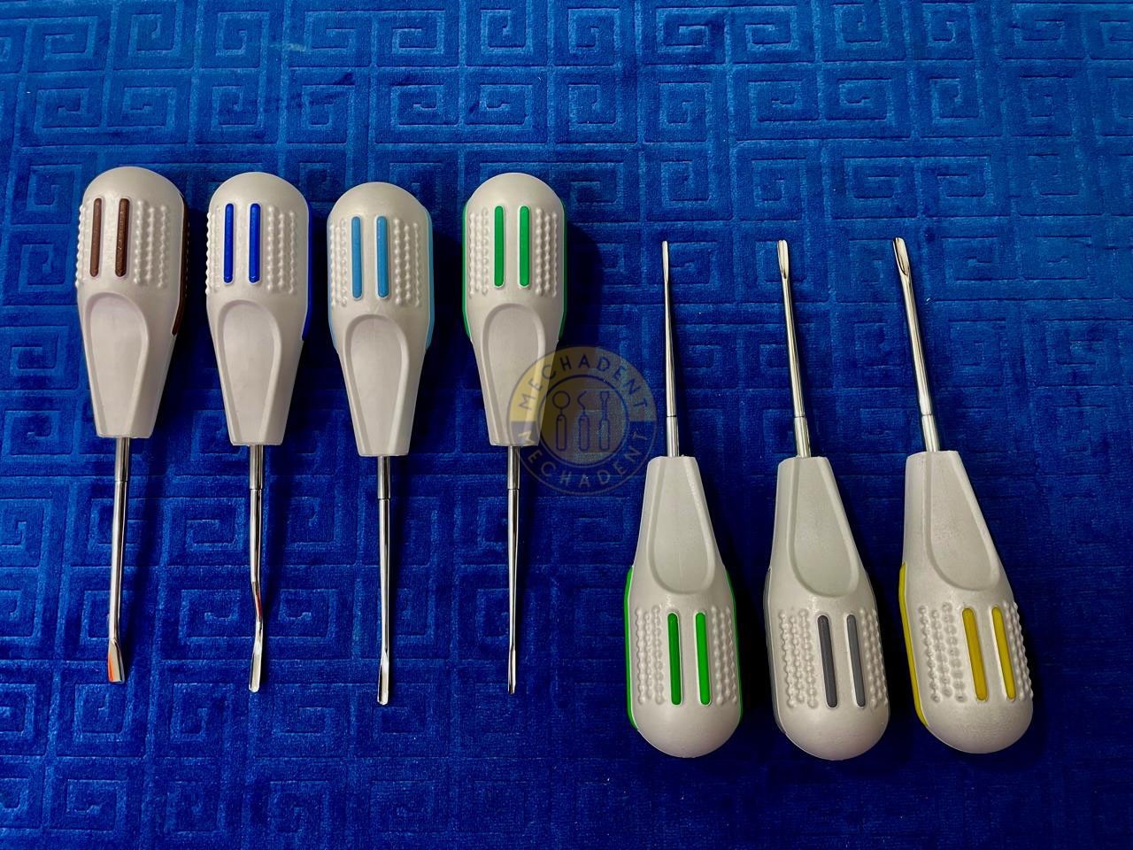 Set Of 8 Luxating Root Elevators Oral Surgery Tooth Extracting Extraction Dental