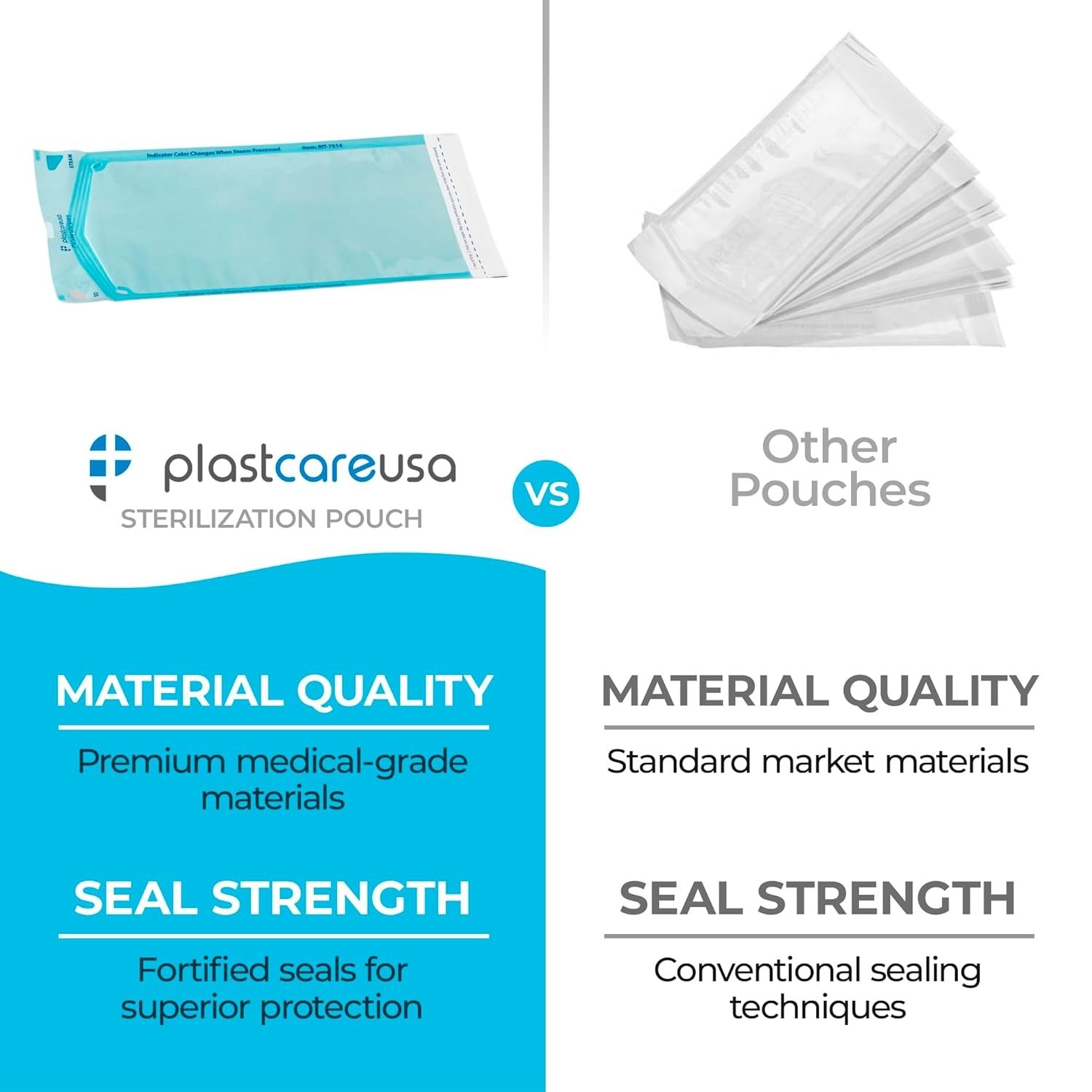 200 7.5 X 13 Self Sealing Sterilization Pouches – Autoclave Sterilizer Bags P…