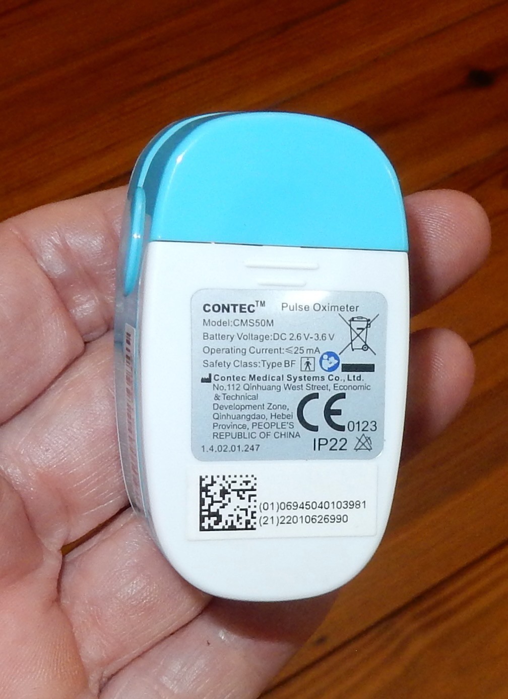 CONTEC Pulse Oximeter LED CMS50M SpO2 and PR Value Waveform Blood Oxygen