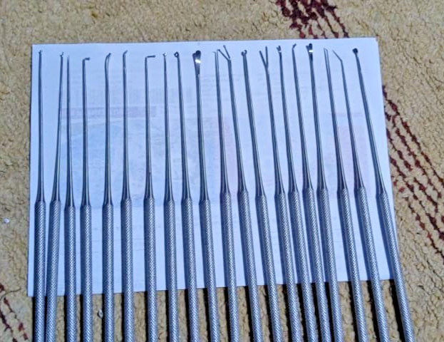 Rhoton Micro Dissector Expanded premium quality 20 PCS Set of Stainless Steel