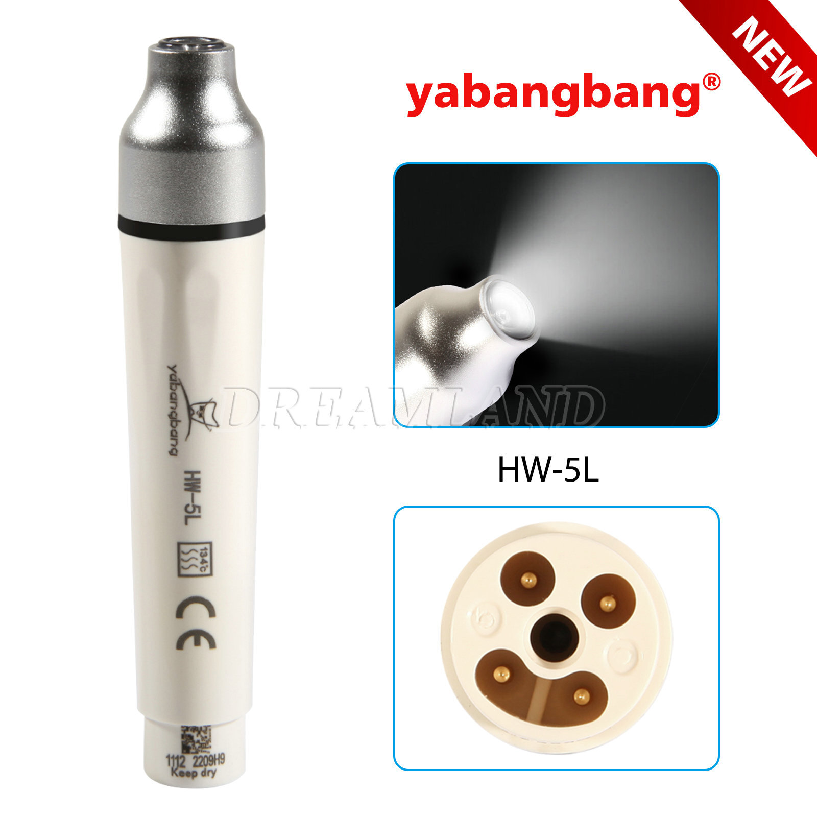 HW-5L Dental Ultrasonic Scaler LED Handpiece Detachable /Tips Fit EMS woodpecker