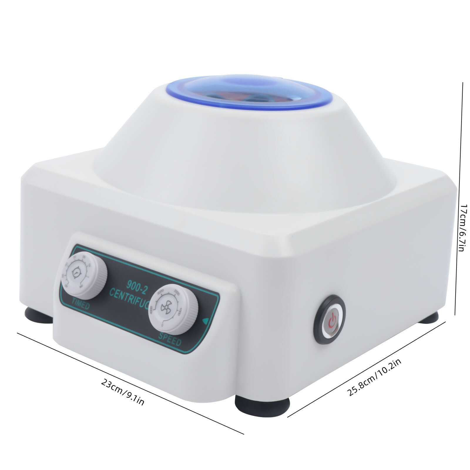 Lab Centrifuge 4000RPM 2086xg Force – Portable 6x20ml Capacity 110V AC/DC Quiet