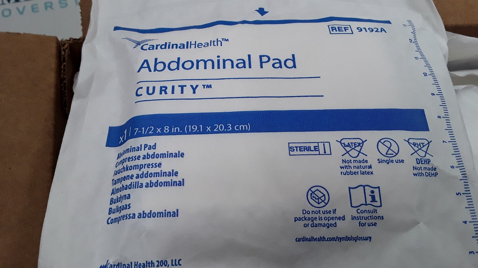 Cardinal Health Abdominal Pad 7-1/2x8in REF 9192A Lot of 30