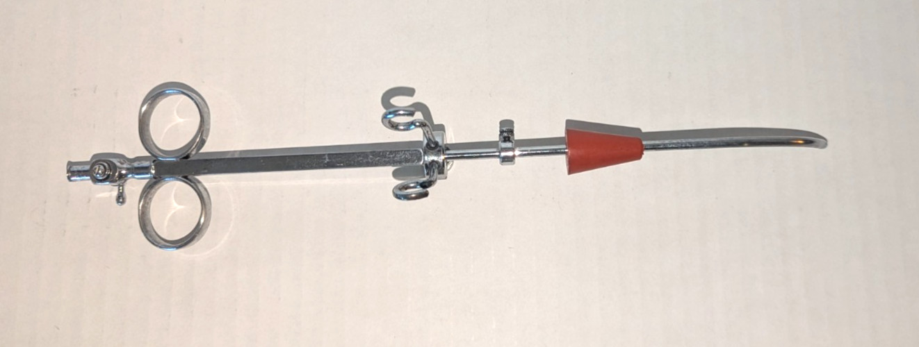 Vintage Uterine Cannula Obstetrics & Gynecology medical tool oddity (D3)