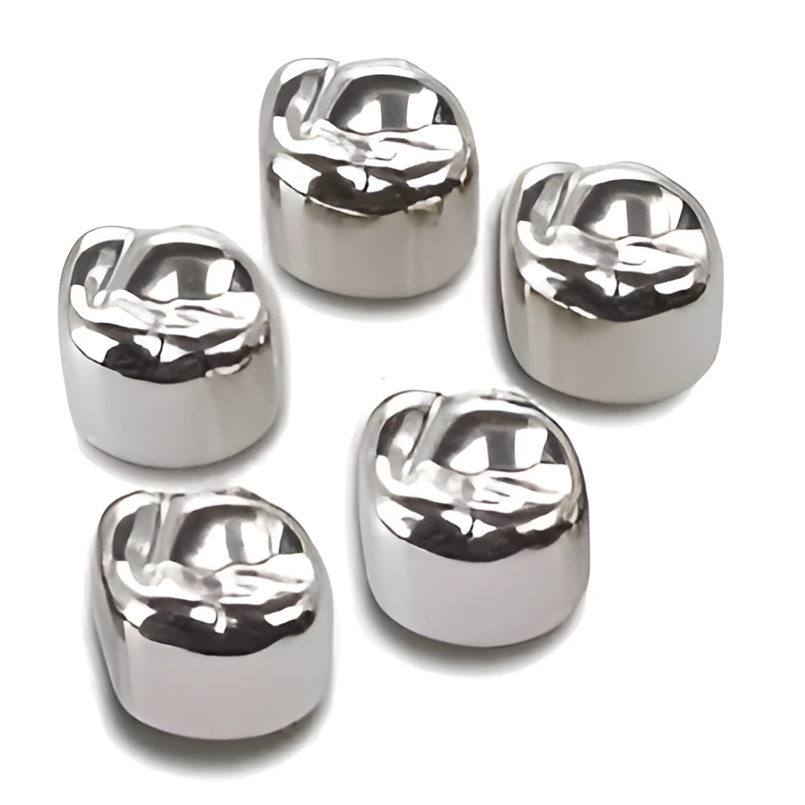 Anatomical Temporary Aluminum MOLAR CROWN, Pack of 10, Size 1 – 24