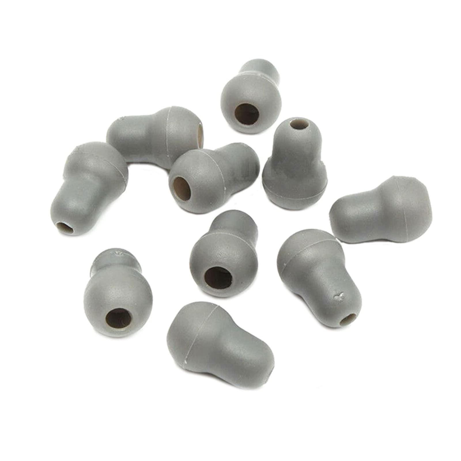 10Pcs Super Soft Earplug Eartips Earpieces 10 count (Pack of 1), Gray