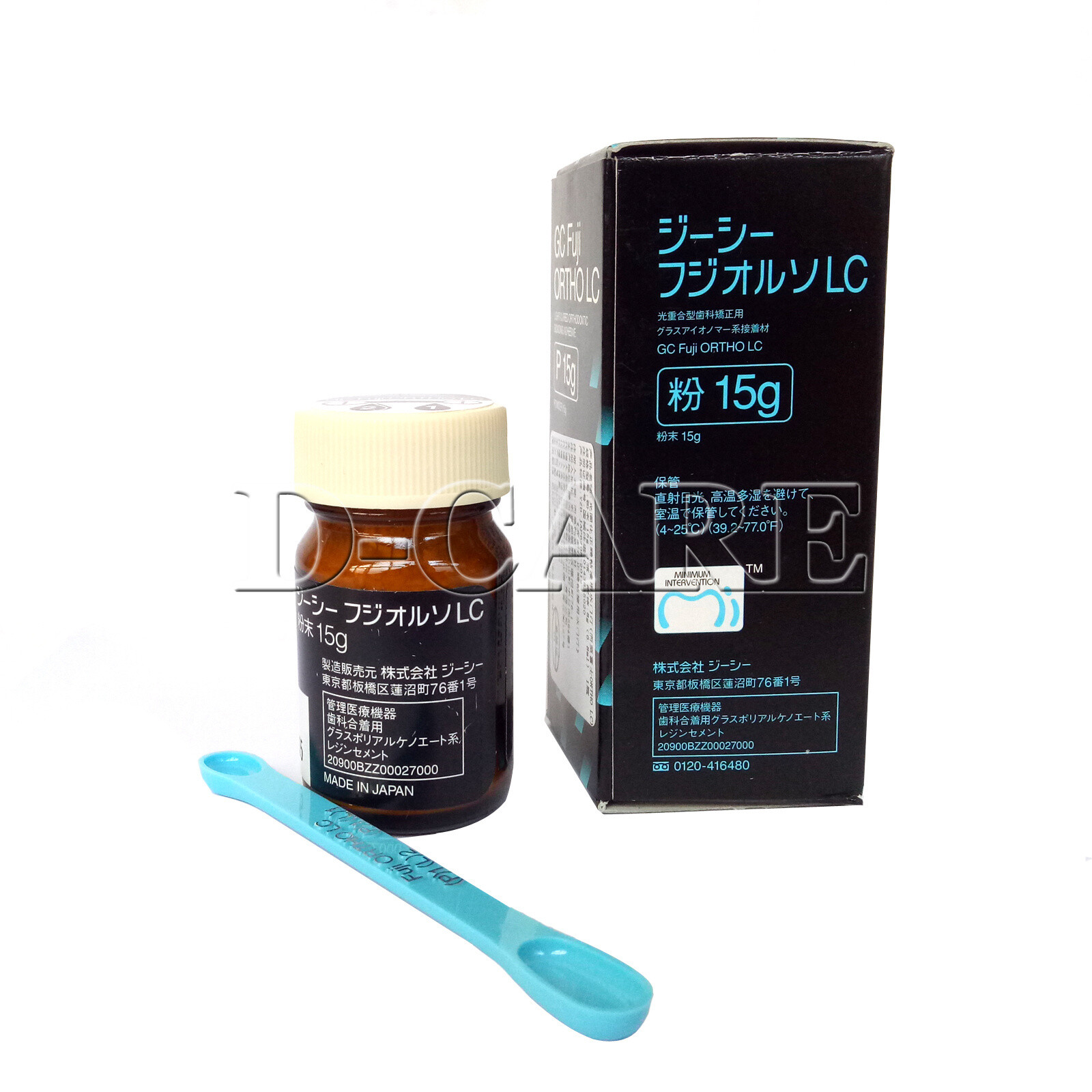 Gc Fuji Ortho LC Light-Cure Bonding Glass Ionomer Cement Powder 15g Liquid 8g