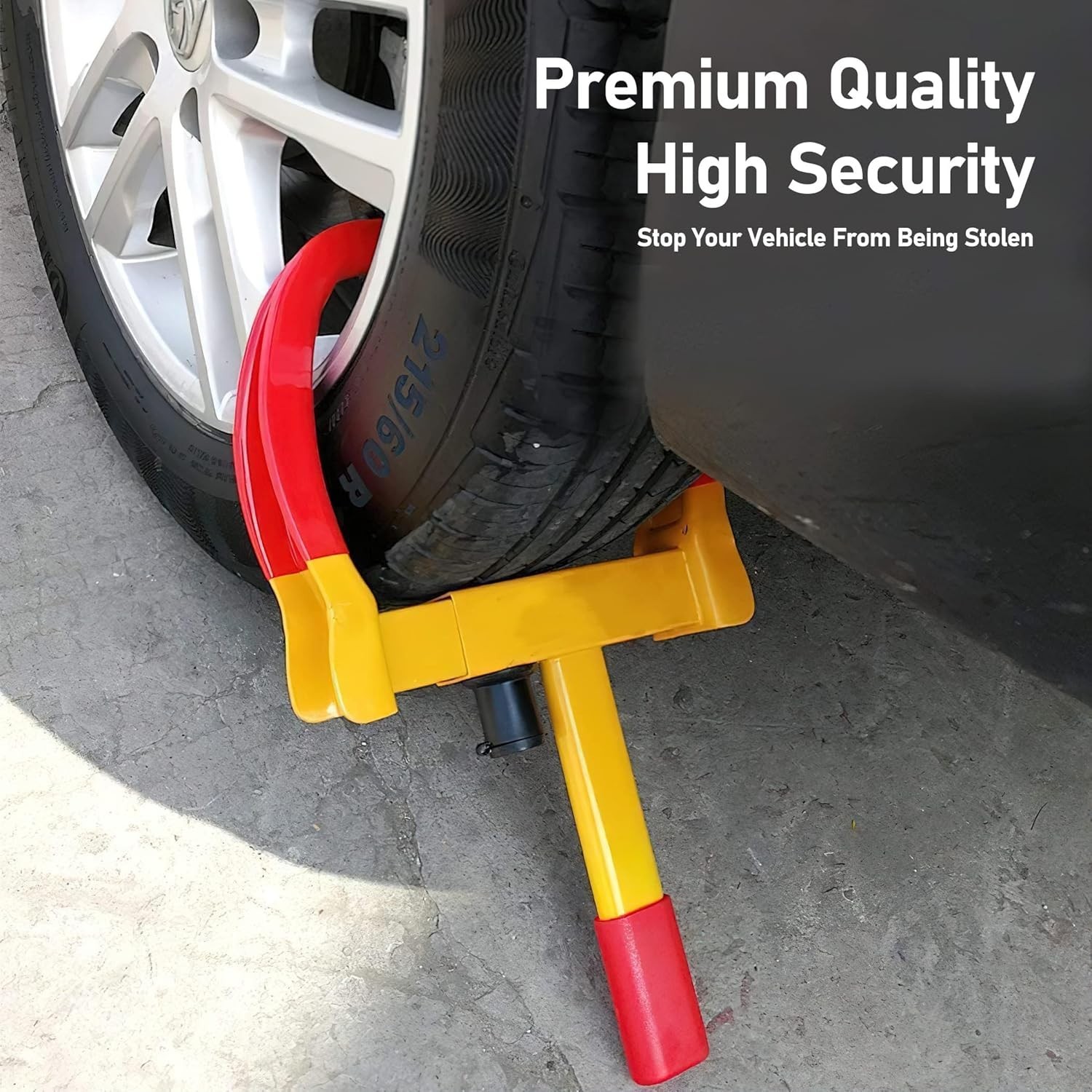 2-Pack Heavy Duty Universal Trailer Lock Wheel Clamp, Adjustable Anti-Theft Lock