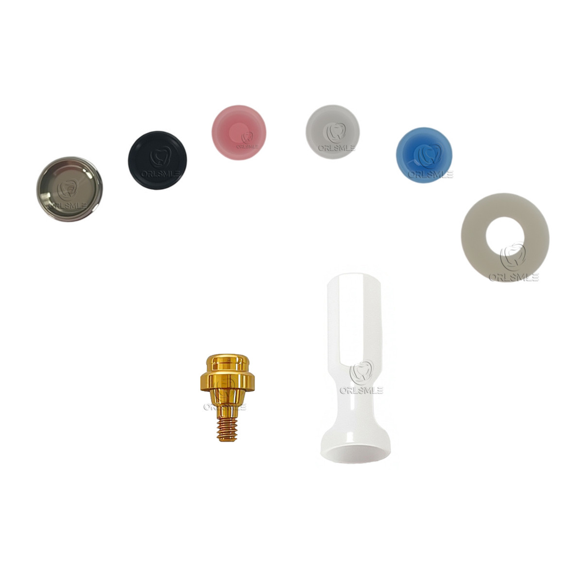 Locator abutment attachment full Set fit to Straumann RN GH1-6mm
