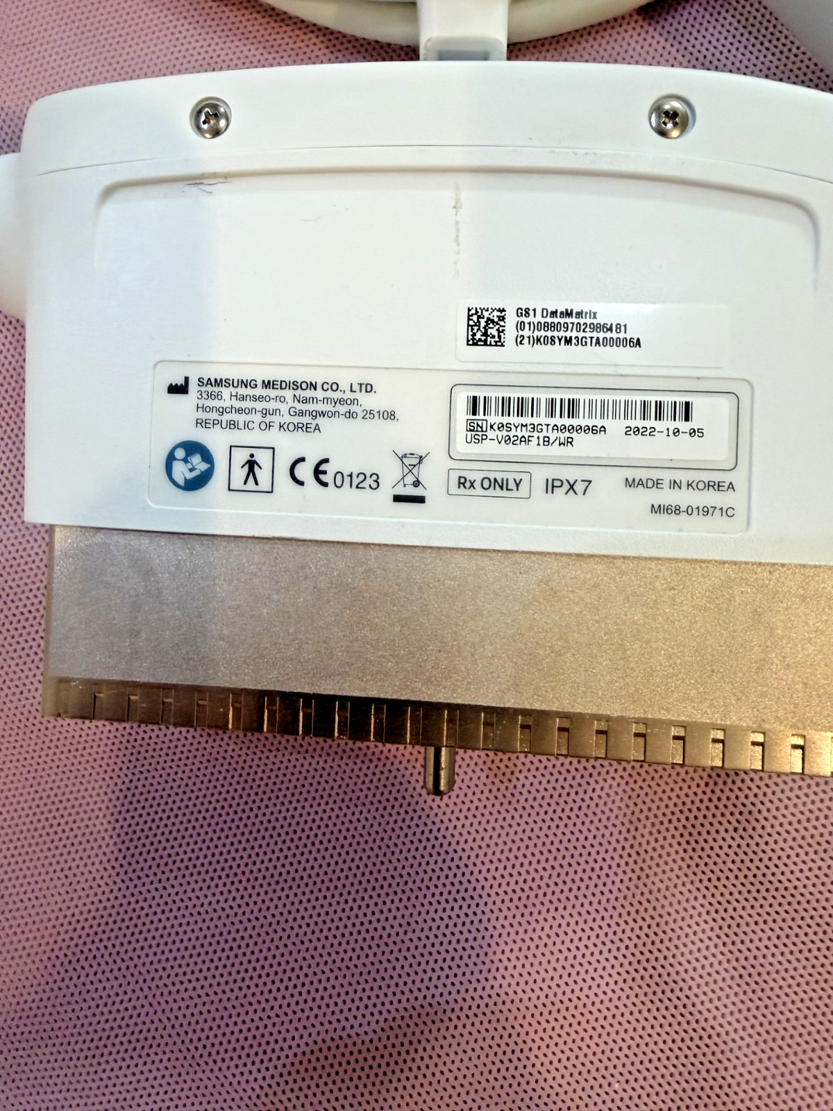 SAMSUNG EV2-10A 3D/4D TRANSDUCER/ PROBE FOR V6 AND OTHER SYSTEMS
