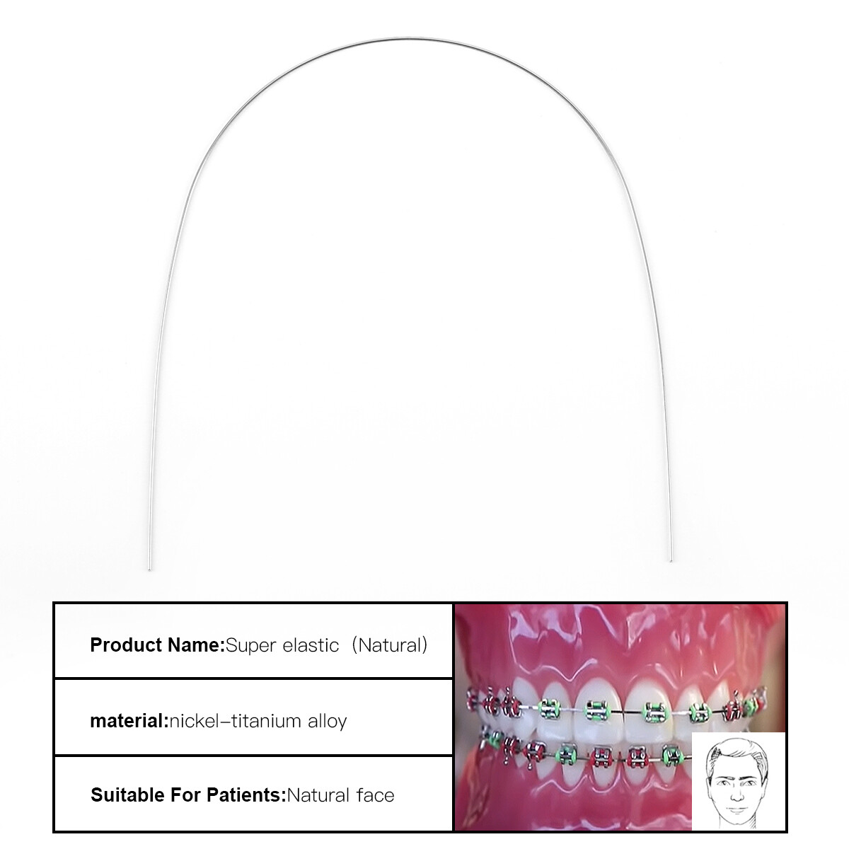 AZDENT Dental Orthodontic Super Elastic Round Niti Arch Wire Nature Form Wires