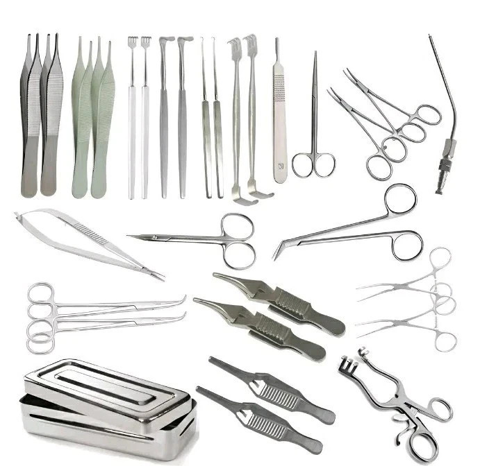 AV Fistula Surgery Set 30 Pcs Stainless Steel Vascular Surgical Instruments Kit