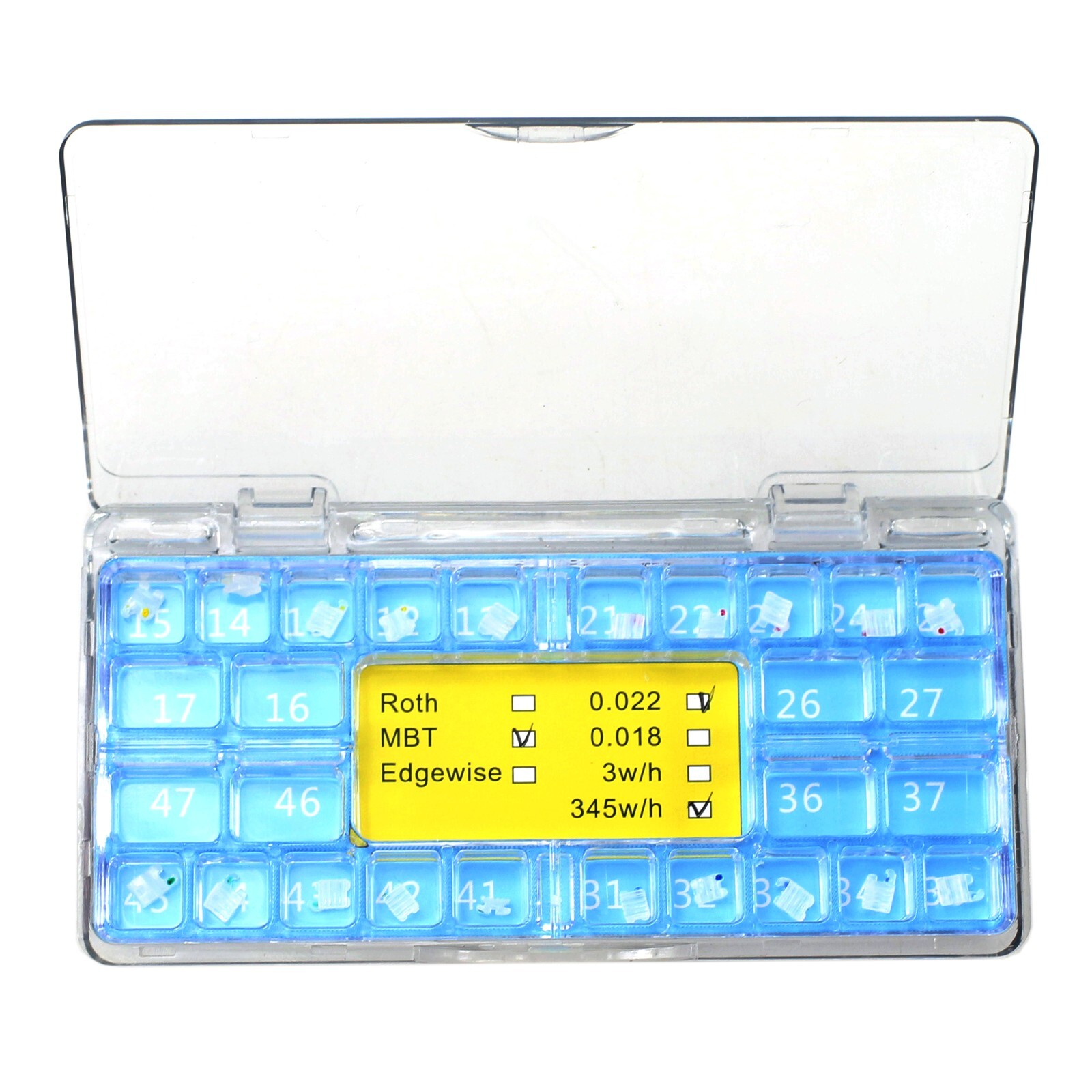 Dental Ceramic Brackets Orthodontic Self Ligating Braces Roth MBT Aesthetics