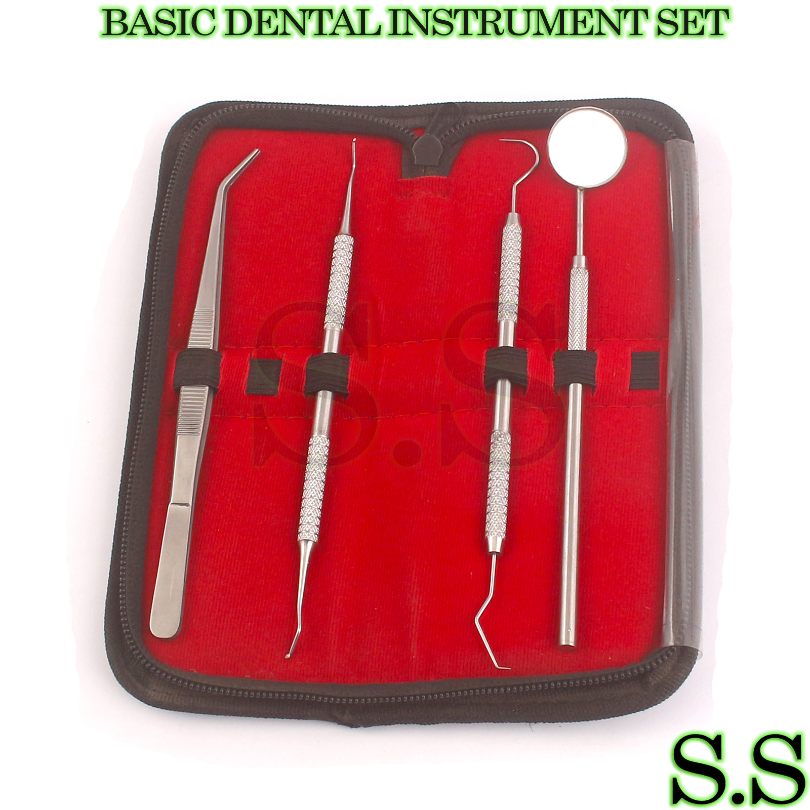 BASIC DENTAL INSTRUMENT SET OF 4 PCS PR-0054