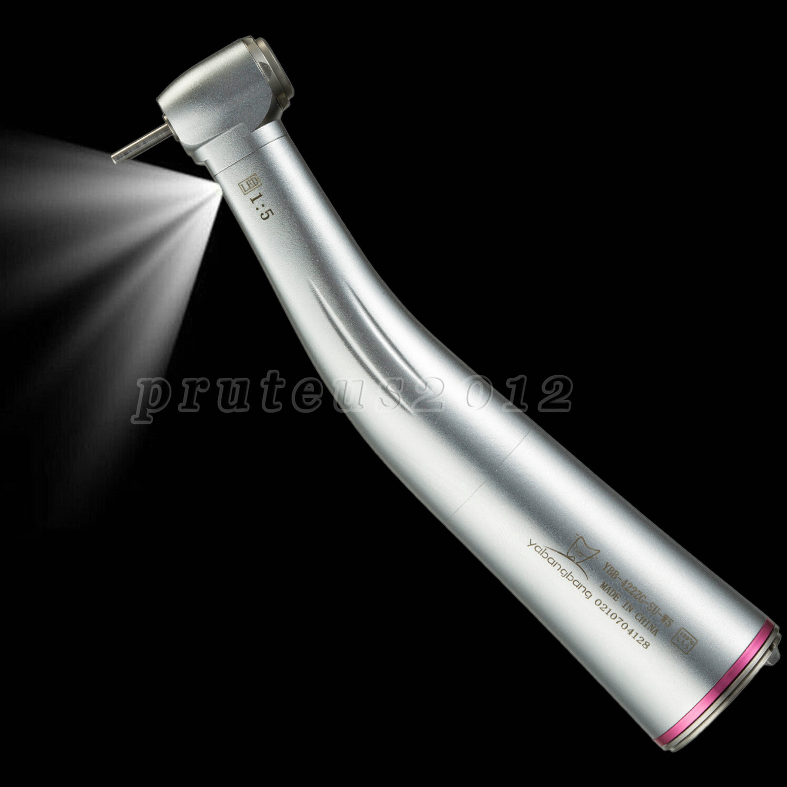 Dental 1:5 Fibre Optic Increasing Inner Channel Contra Angle Handpiece