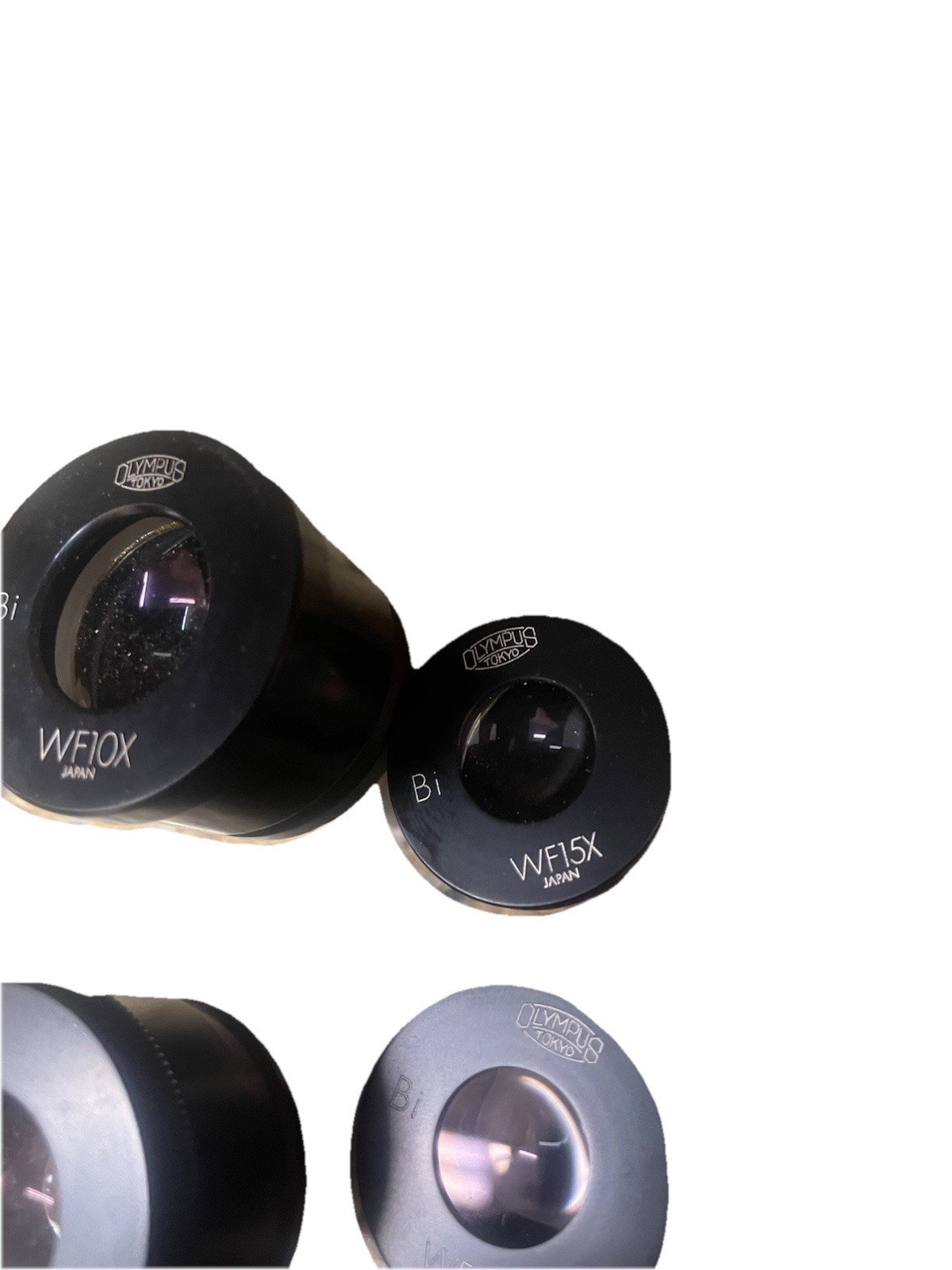 6 Olympus Microscope WFX Bi Eyepieces Magnification 10X & 15X- 47mm