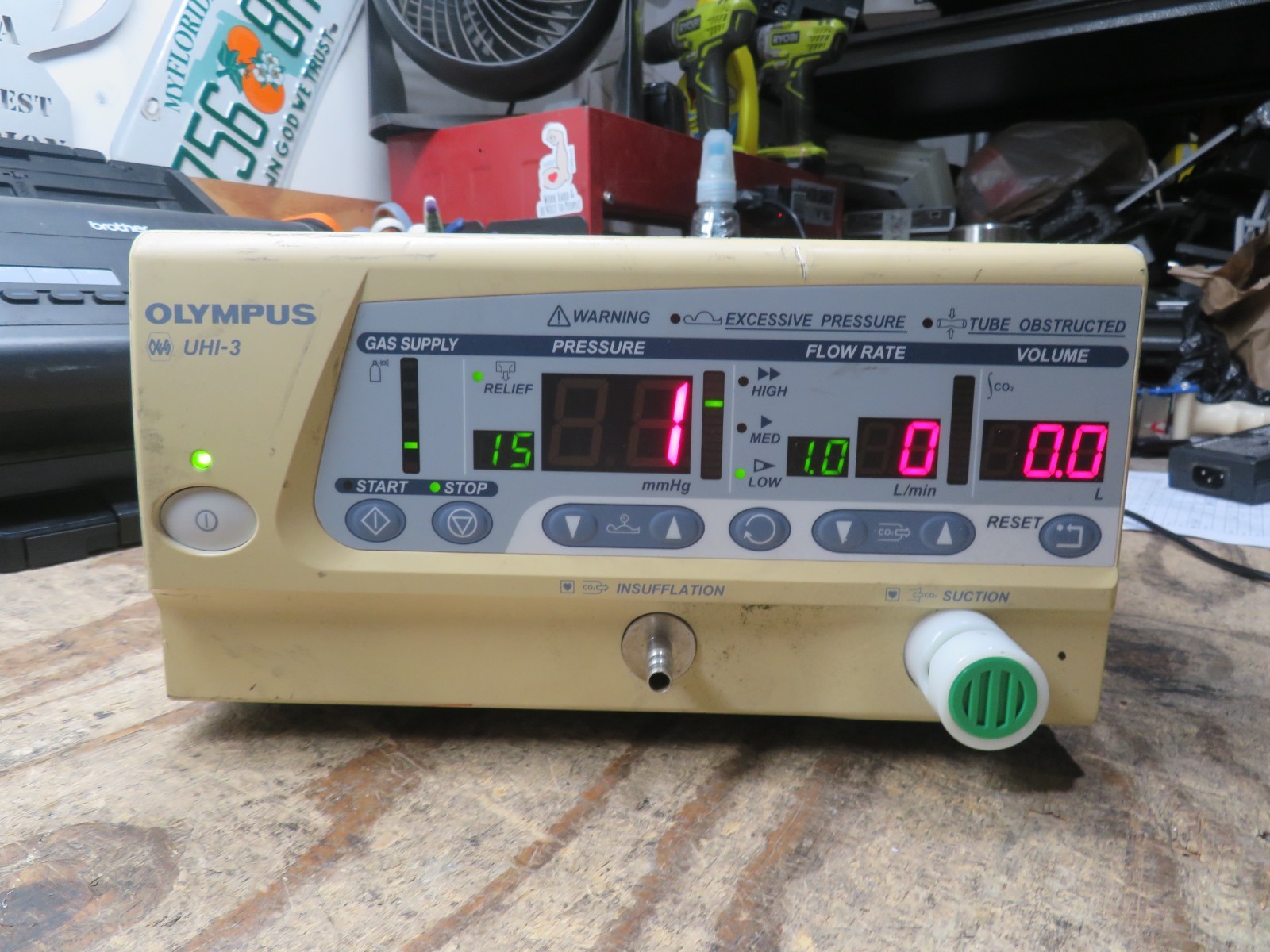 Olympus UHI-3 High Flow Insufflation Unit UHI-3 Insufflator Power Tested