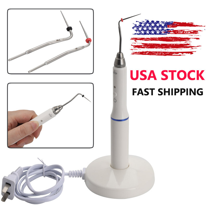 Dental Wireless Cordless Gutta Percha Obturation System Endo Heated Pen + 2 Tips