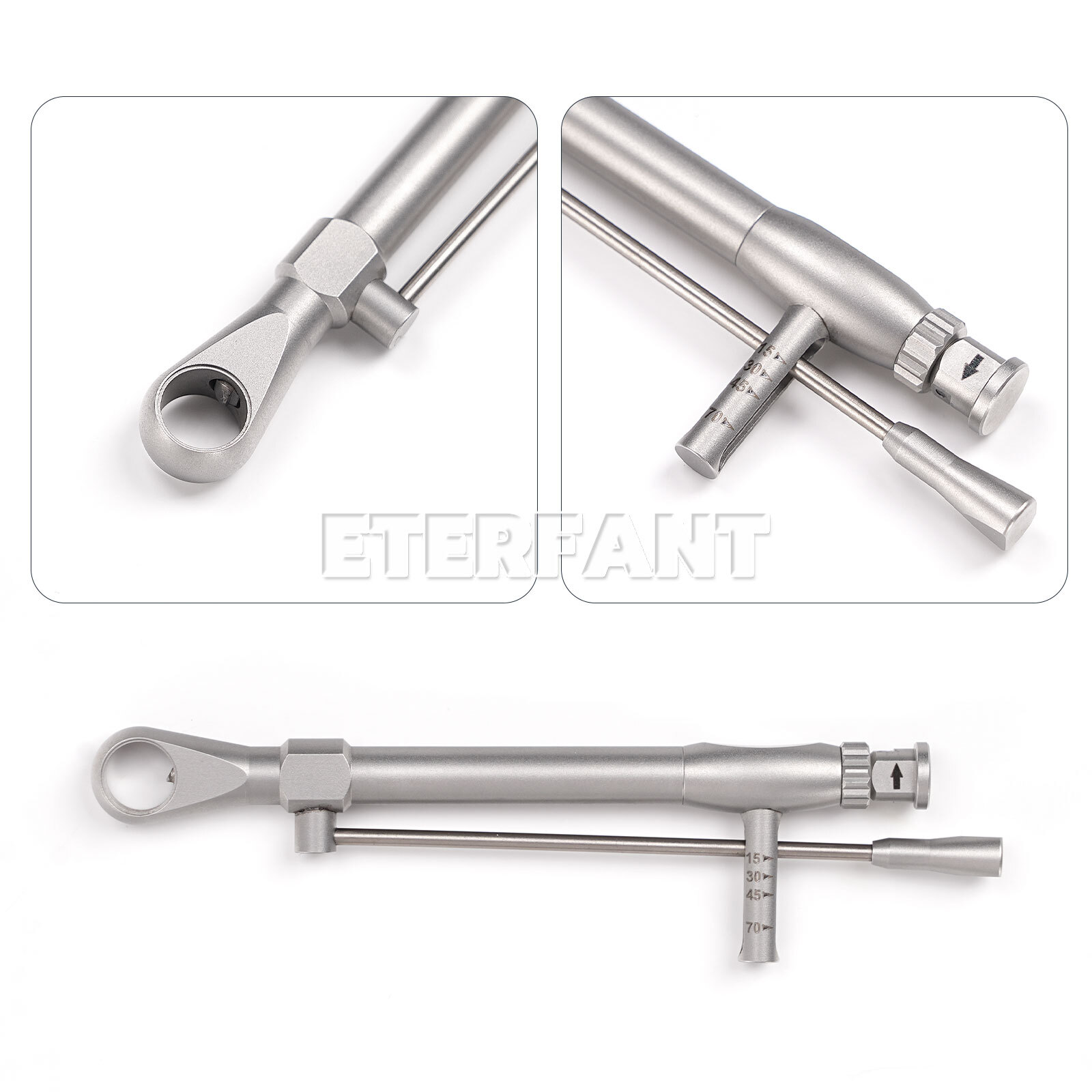 Dental Implant Abutment Hand Driver Hex Screwdriver/Torque Wrench 0-70 Ncm