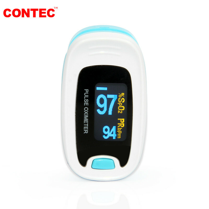 USA Fingertip Pulse Oximeter SPO2 Pulse Rate Blood Oxgen Meter Battery+Bag+Pouch