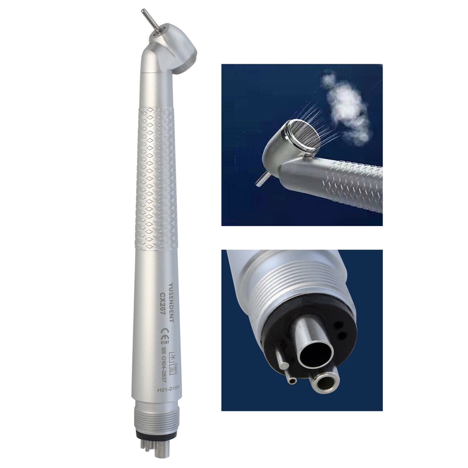 COXO Dental 45 Degree Surgical High Speed Handpiece 4 Hole Midwest Rear Exhaust