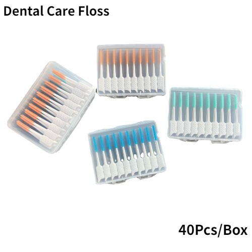 10 Boxes Dental Care Floss, Tooth Picks ,Interdental Sticks,Clean Brush 400Pcs