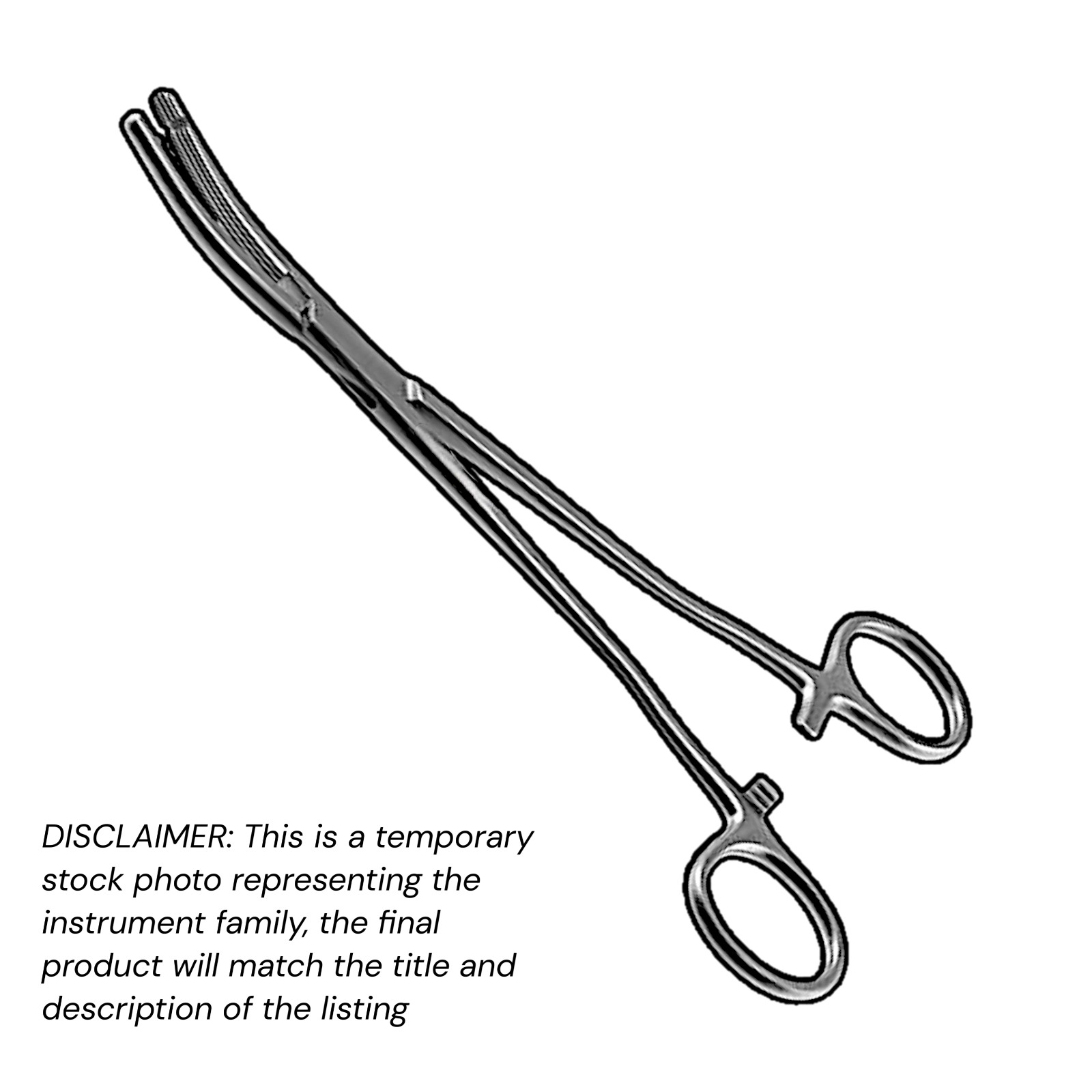 10 pcs Heaney-Ballentine Hysterectomy Forceps 8.25″ Curved 1 Tooth Long. Serrate