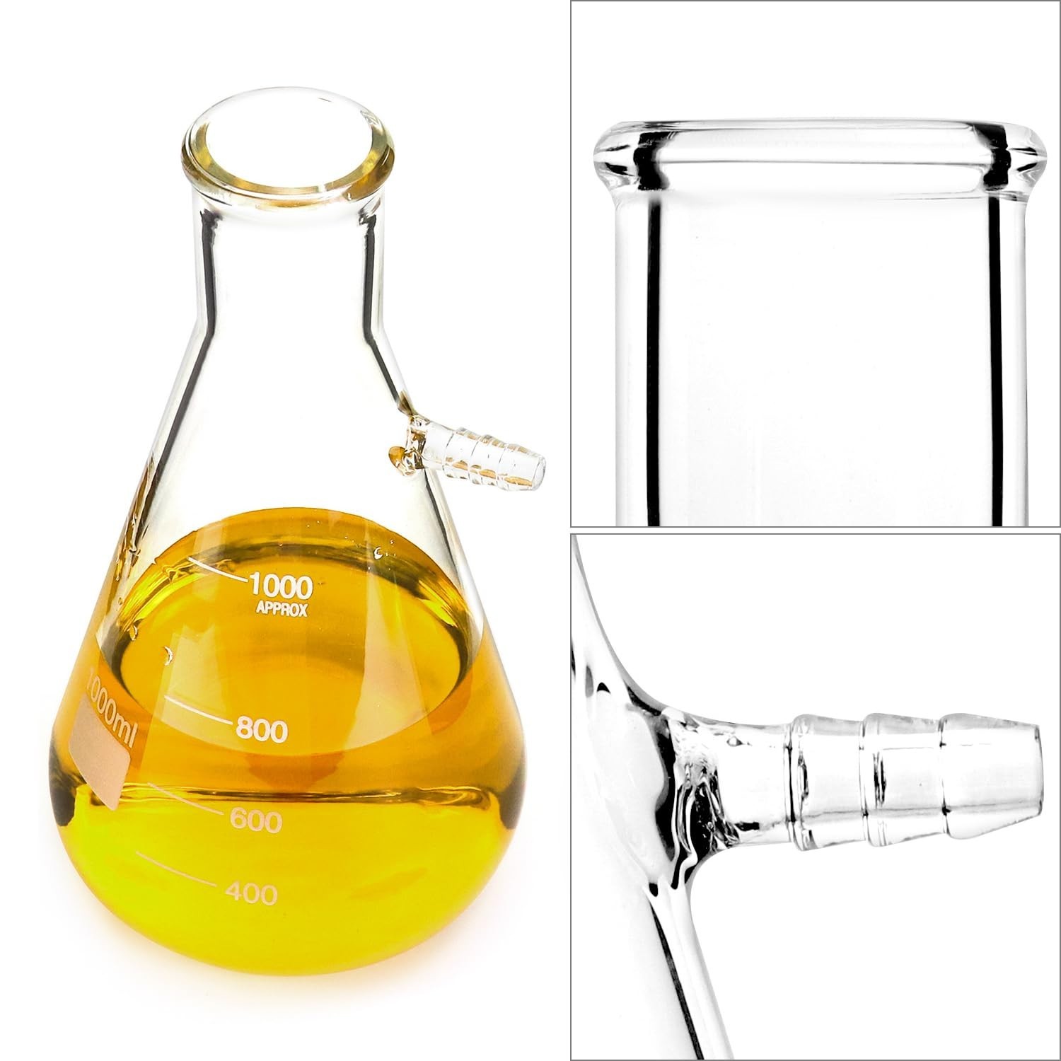 1000ML Borosilicate Buchner Funnel Kit with 80mm Funnel – High Temp Resistant