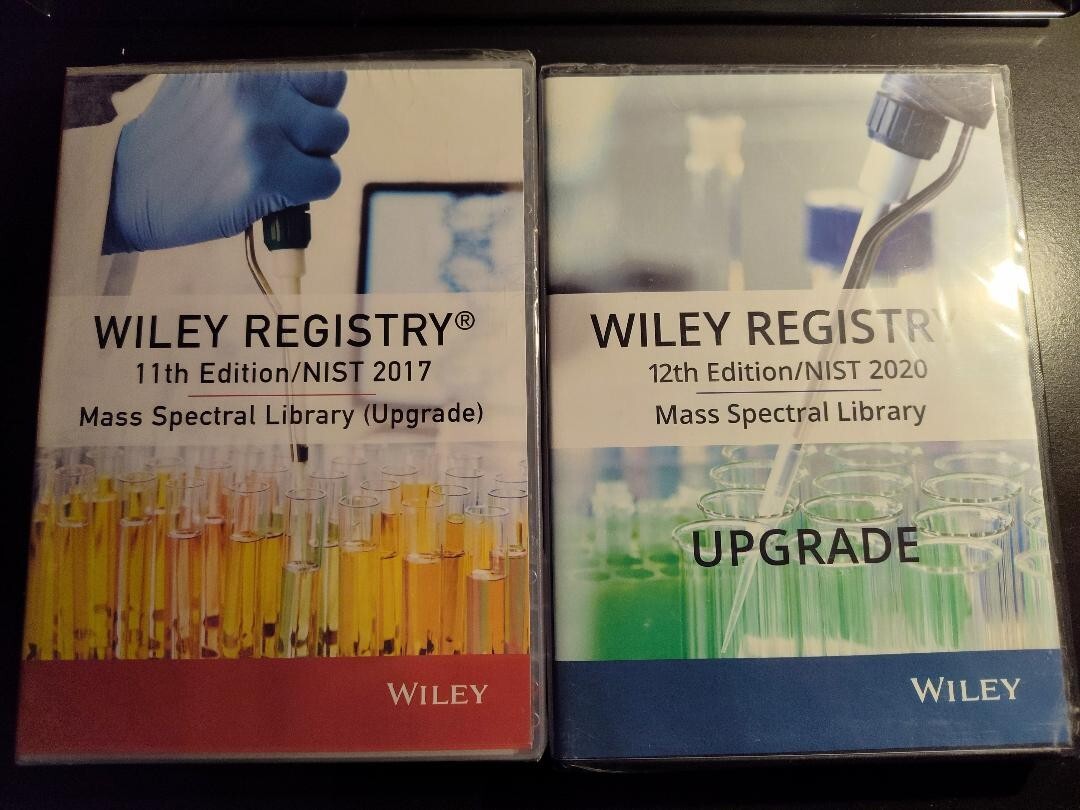 Wiley Registry 11th Edition NIST 2017 + 12th 2020 upgrade Mass Spectral Library