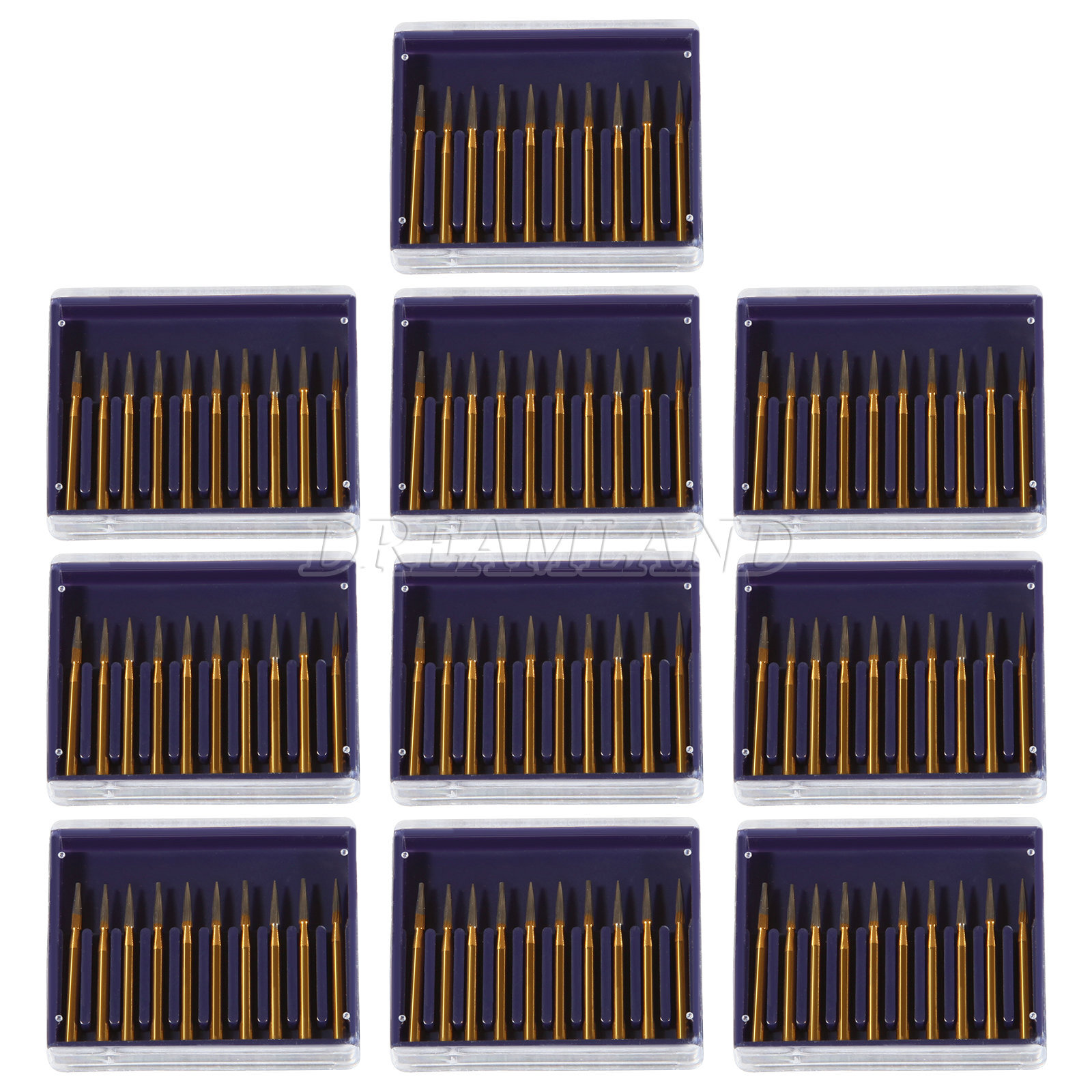 Dental Tungsten Carbide Trimming & Finishing Burs Drill Flame FG 7901 10-50pcs