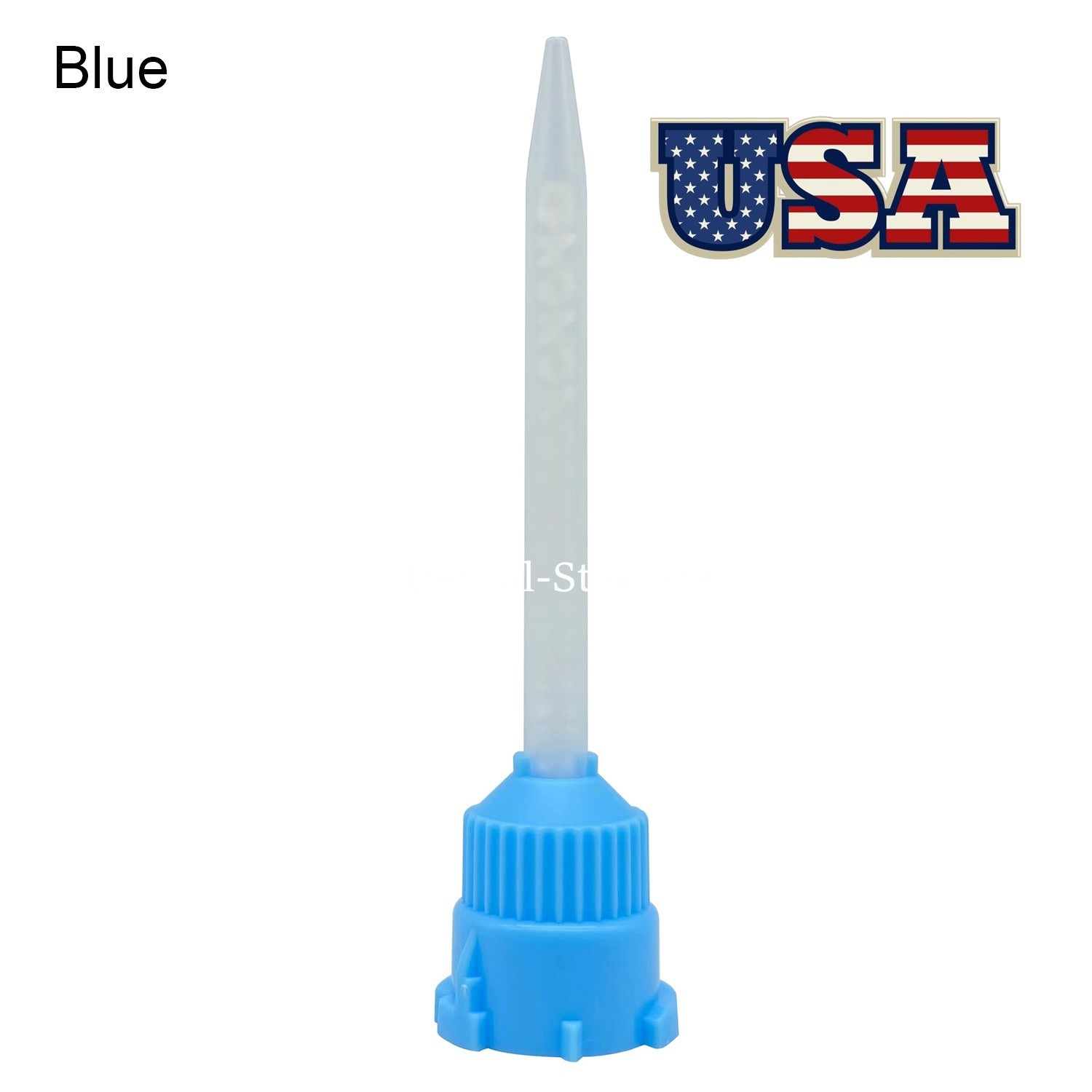 Dental Mixing Tips 1:1 Ratio For Impression Crown Bridge Material Blue/White USA
