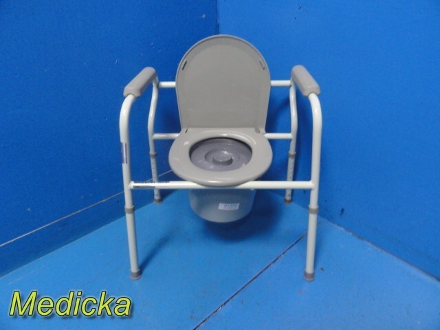 Lumex Graham Field Model 7103A-4 Bedside Commode W/ Lid & Bucket ~ 35176