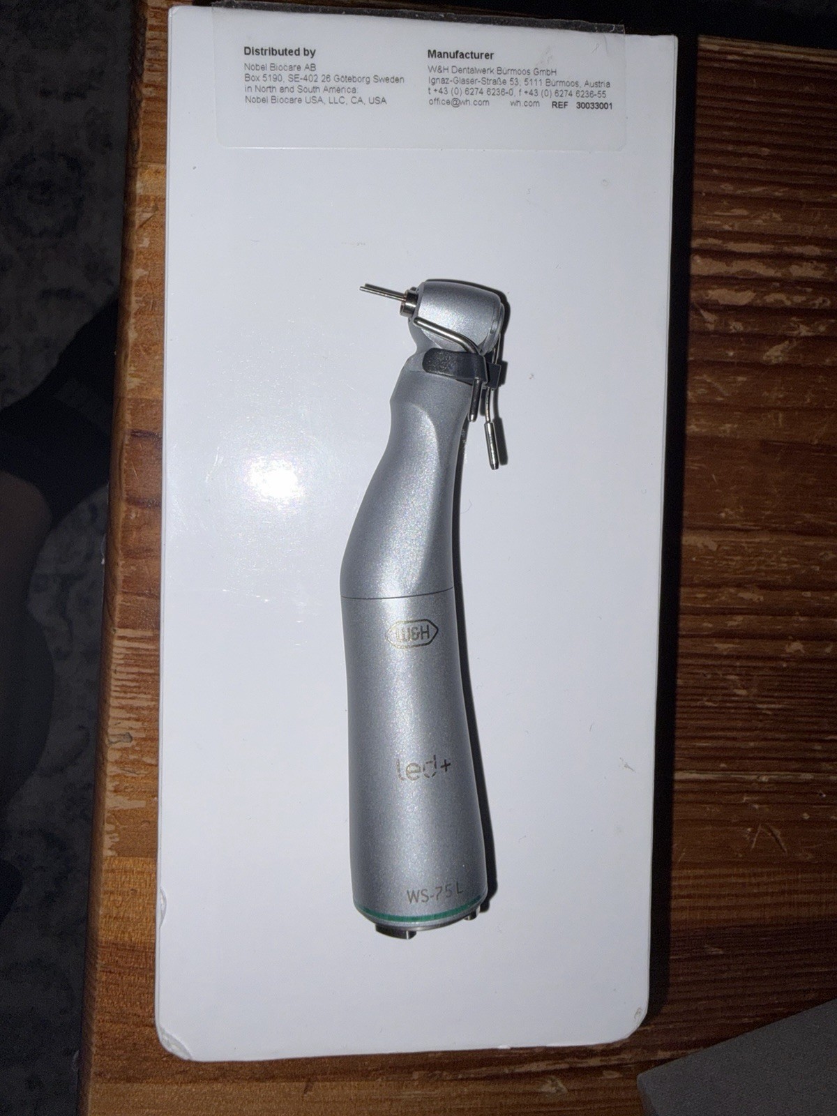Nobel Biocare Contra-angle Handpiece WS-75 Dental
